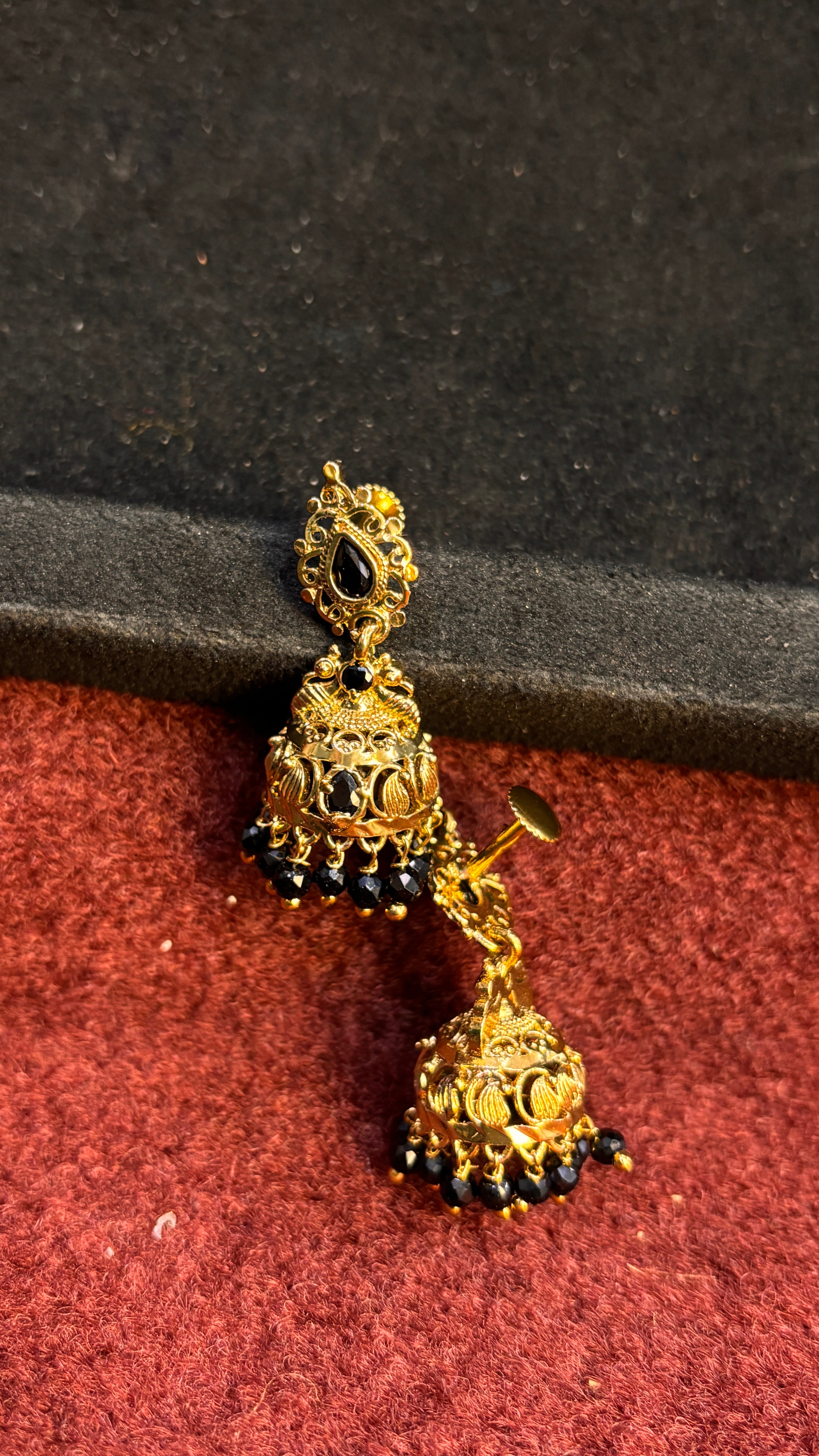 Black Jhumka SRJER76