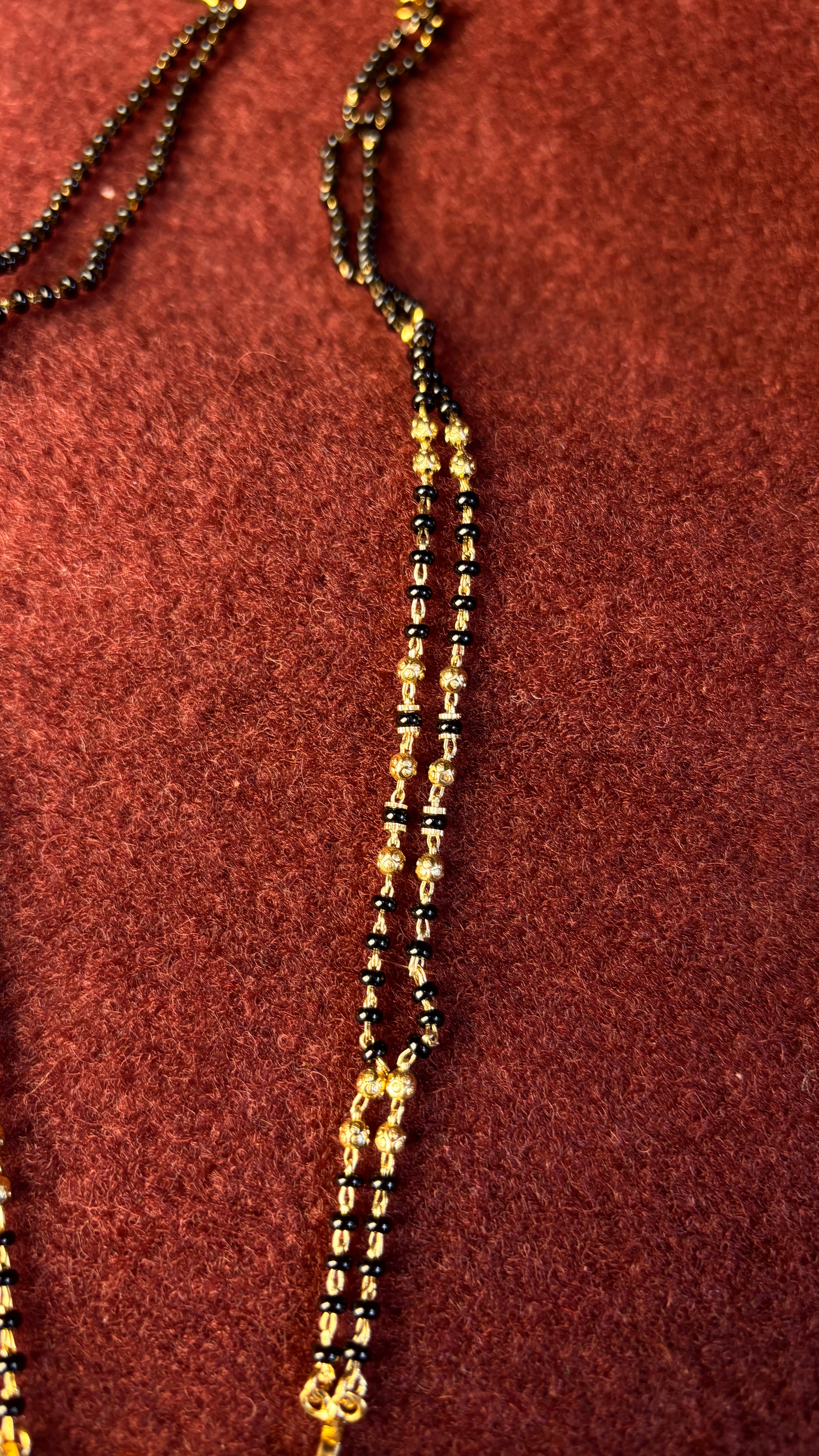 Sr Short Black Beads SRJBB399