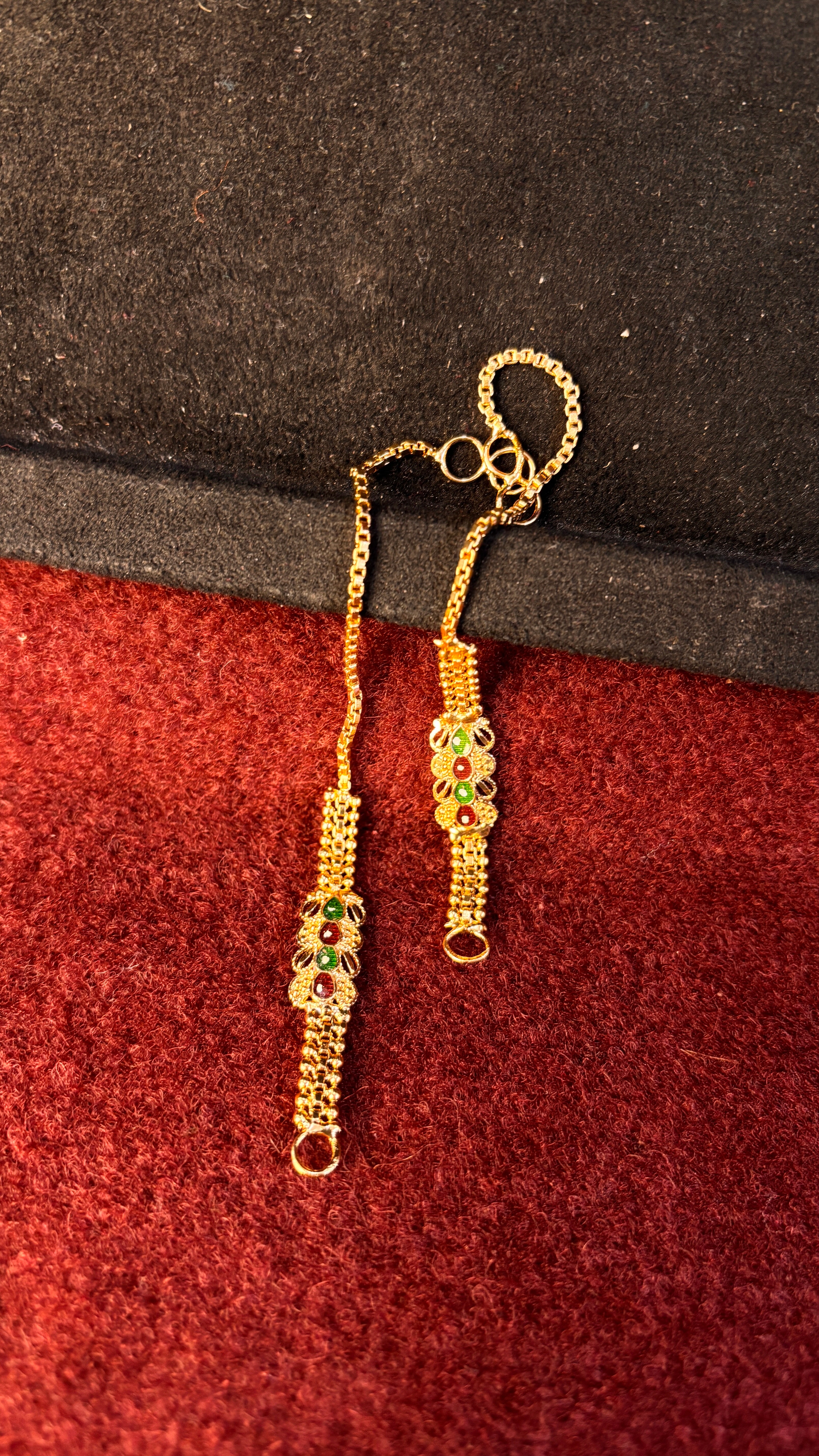 Black Jhumka + Maati Combo SRJER599