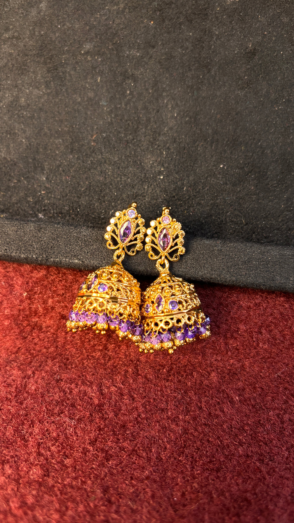 Lavender Jhumka SRJER399