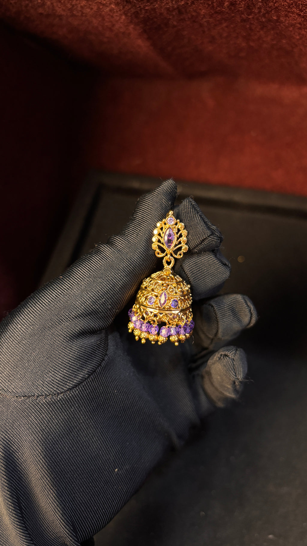 Lavender Jhumka SRJER399