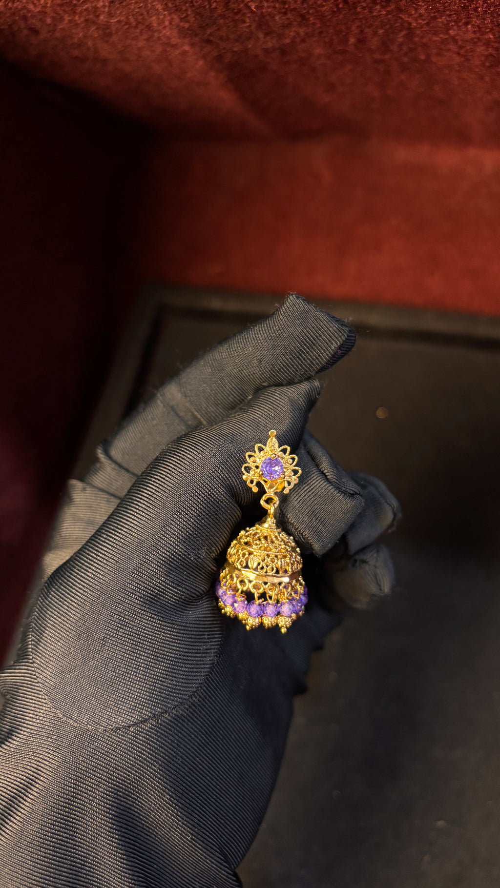 Lavender Jhumka 2 SRJER399