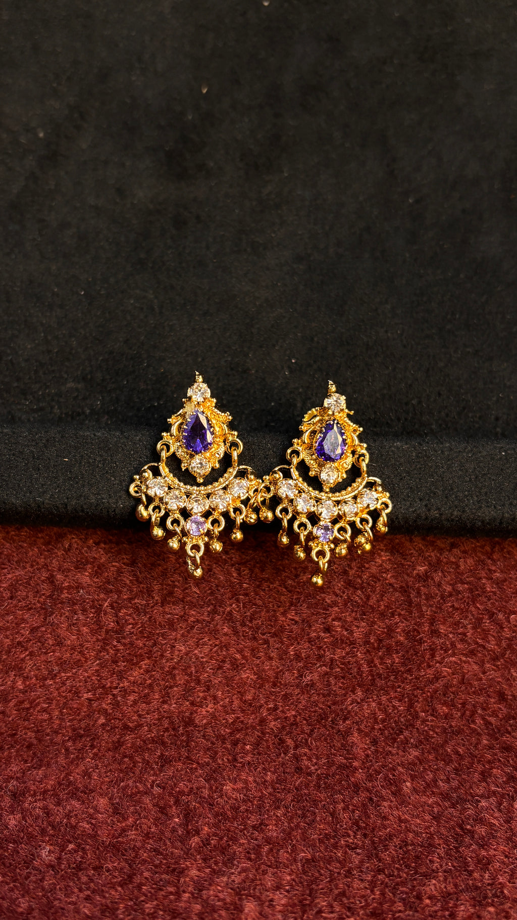 Big Lavender Studs SRJER78