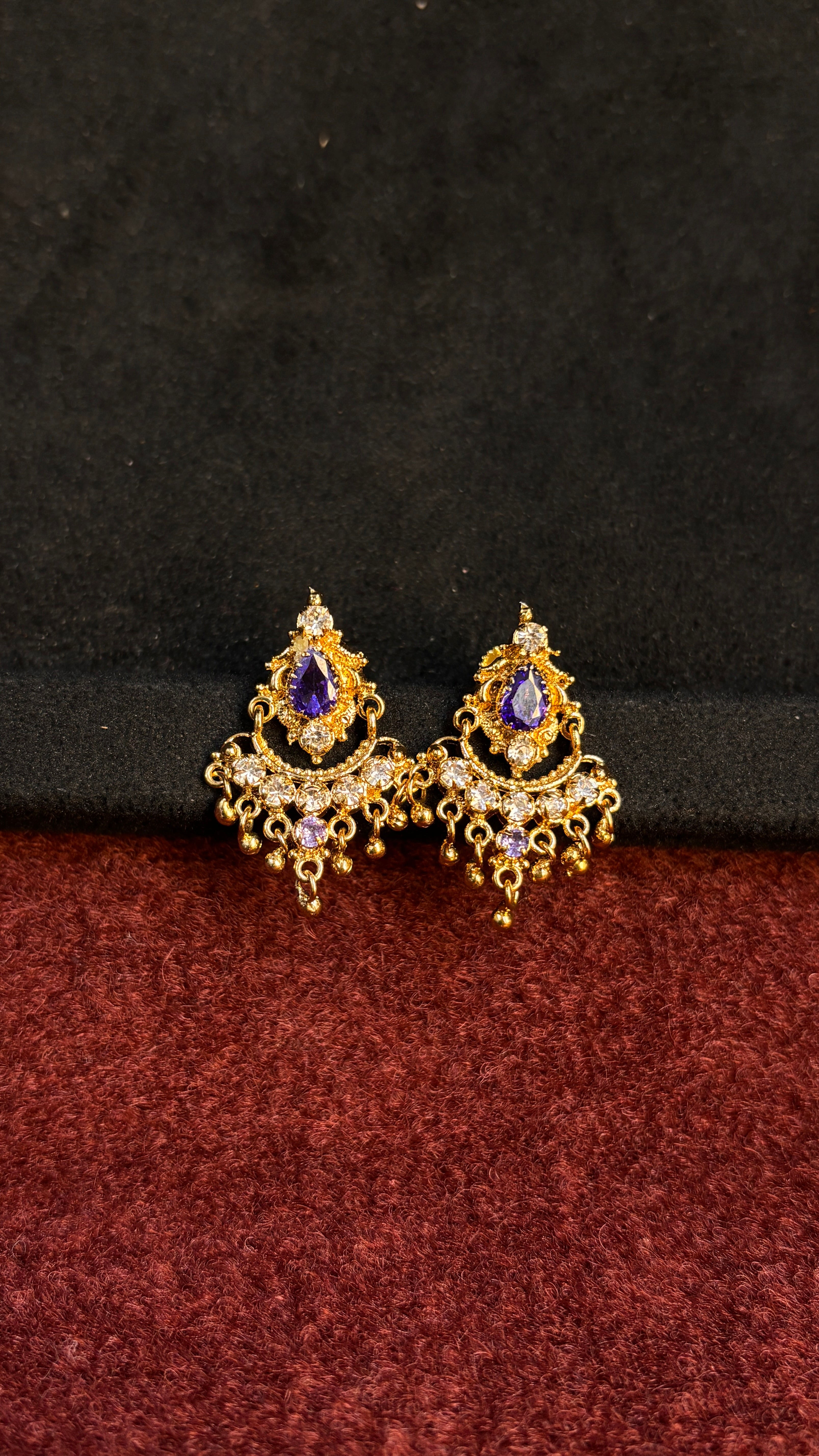 Big Lavender Studs SRJER78