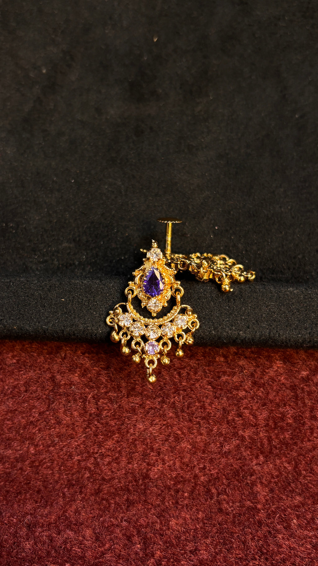 Big Lavender Studs SRJER78