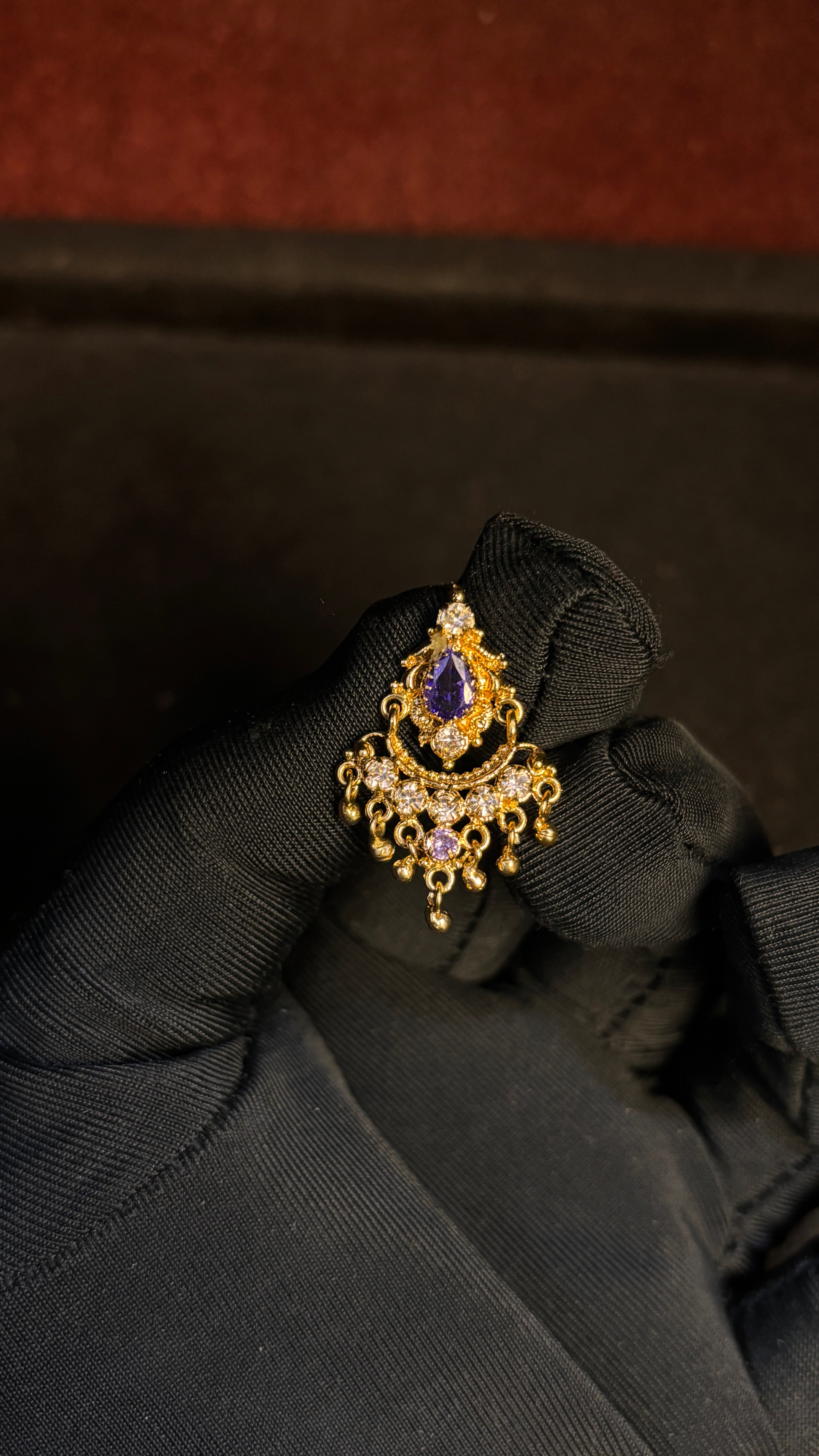 Big Lavender Studs SRJER78