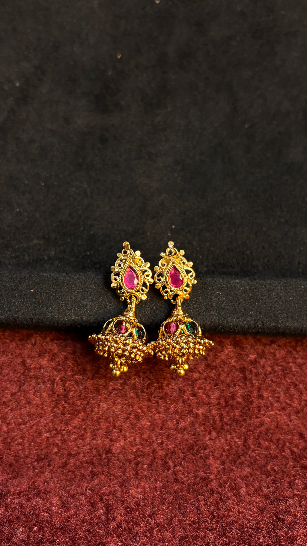 Multi Beads Jhumka SRJER81