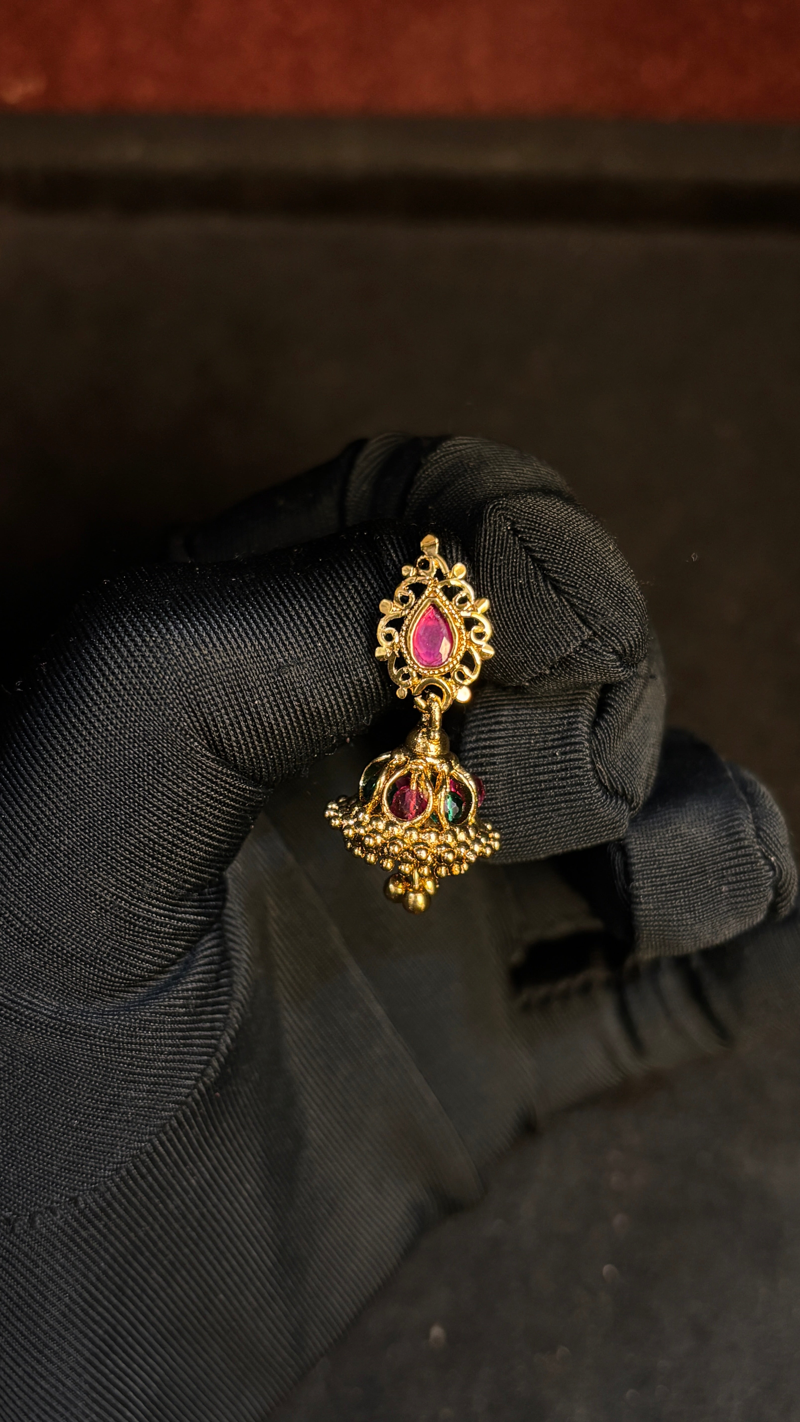 Multi Beads Jhumka SRJER81