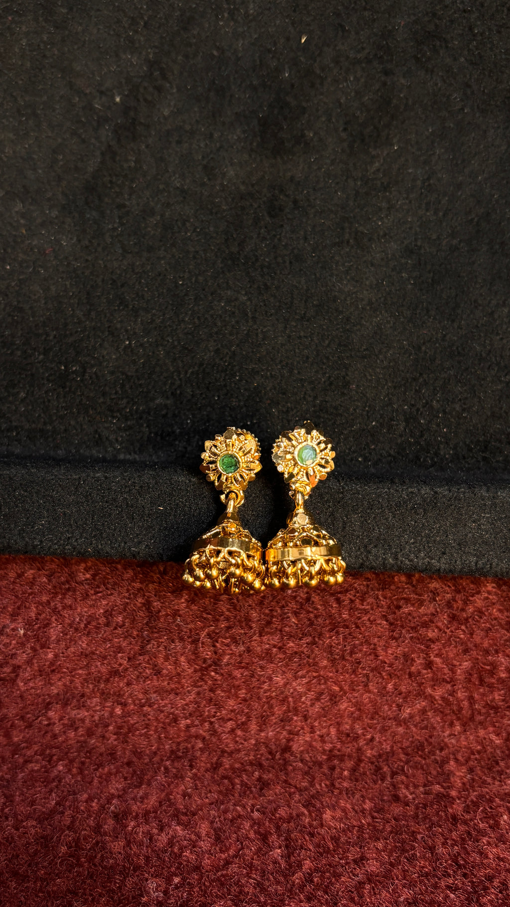 Green Mini Jhumka SRJER84