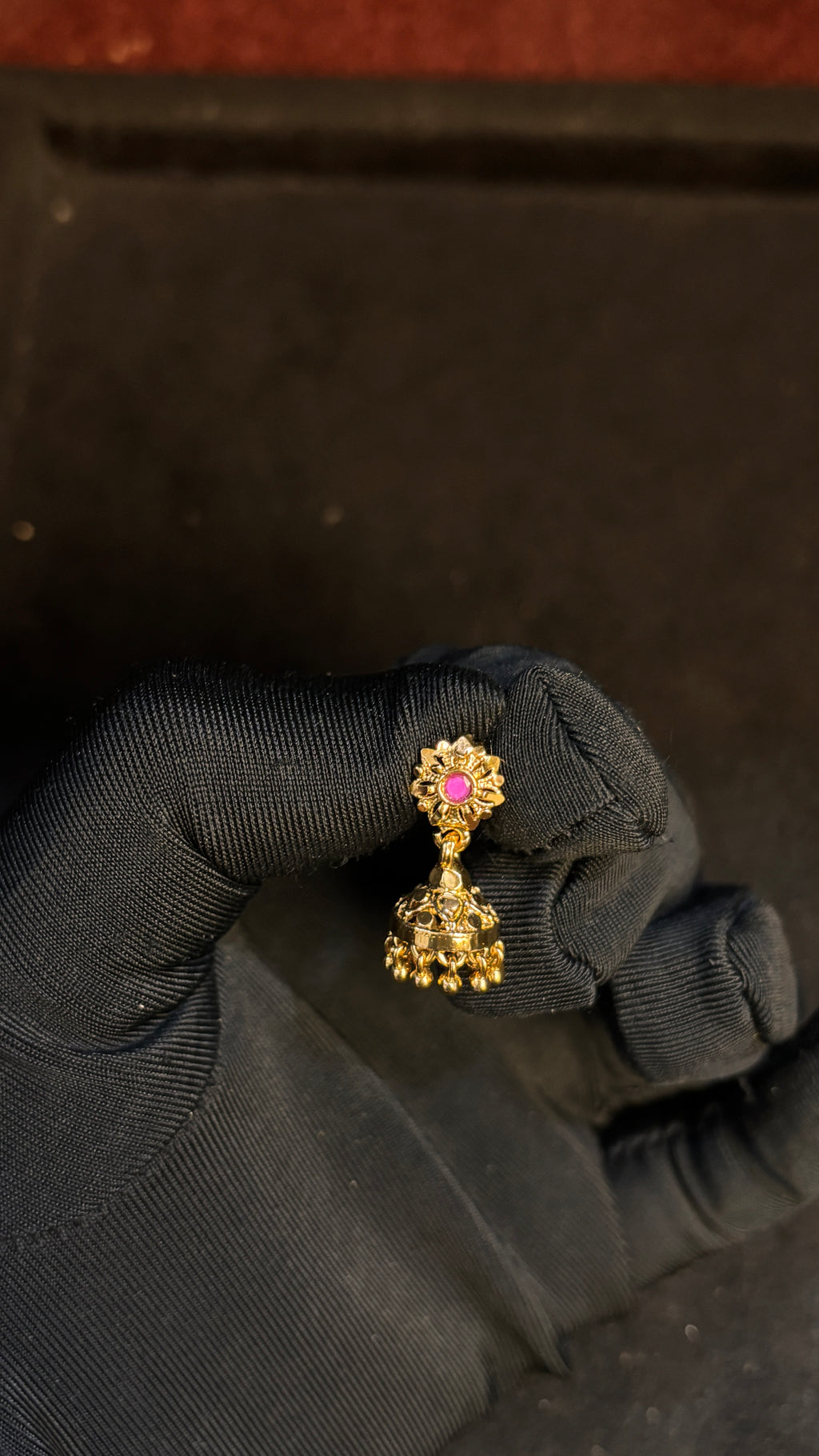 Pink Mini Jhumka SRJER85