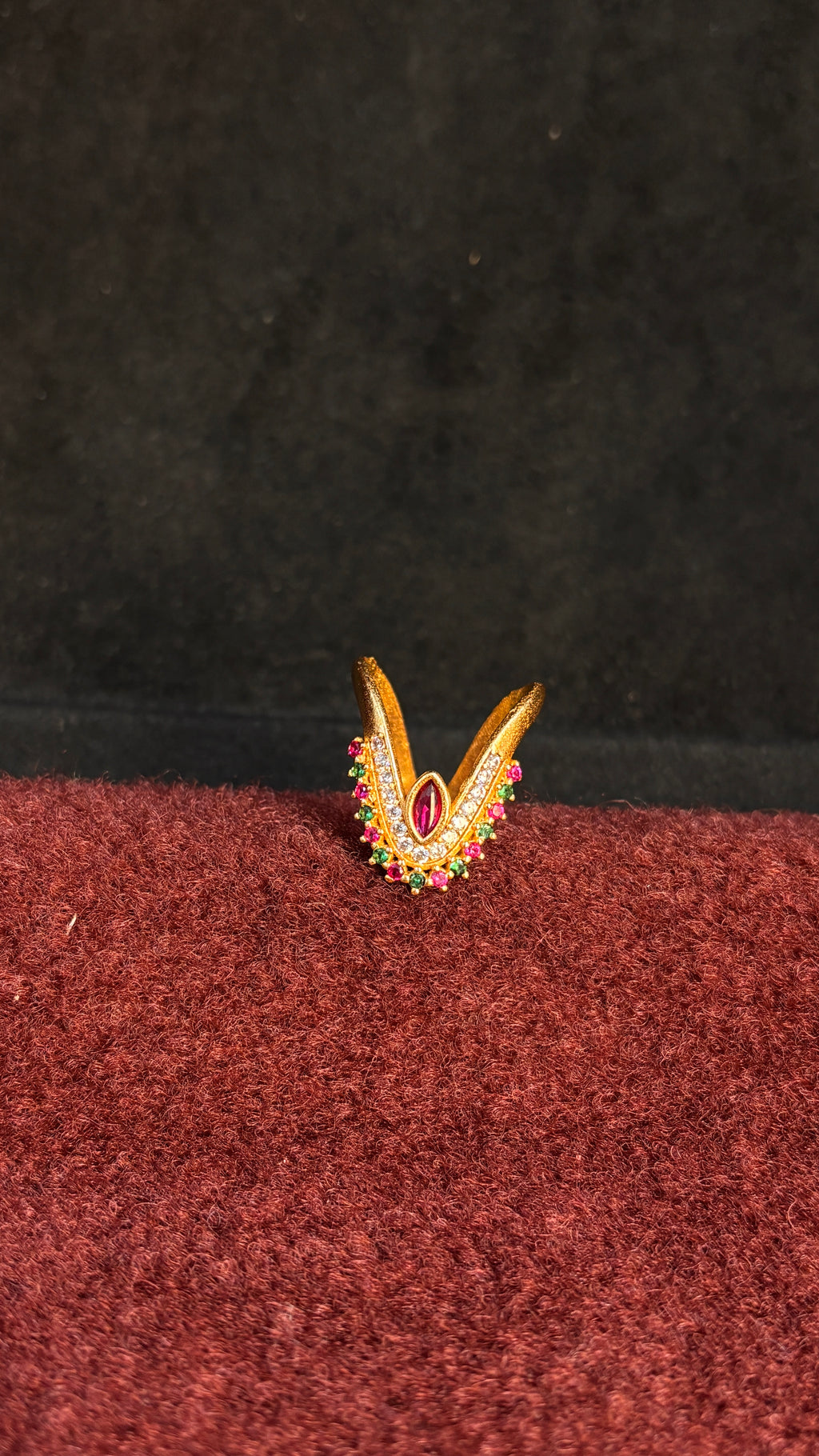 Panchaloham Multi Stone Vanki Ring SRJPR22