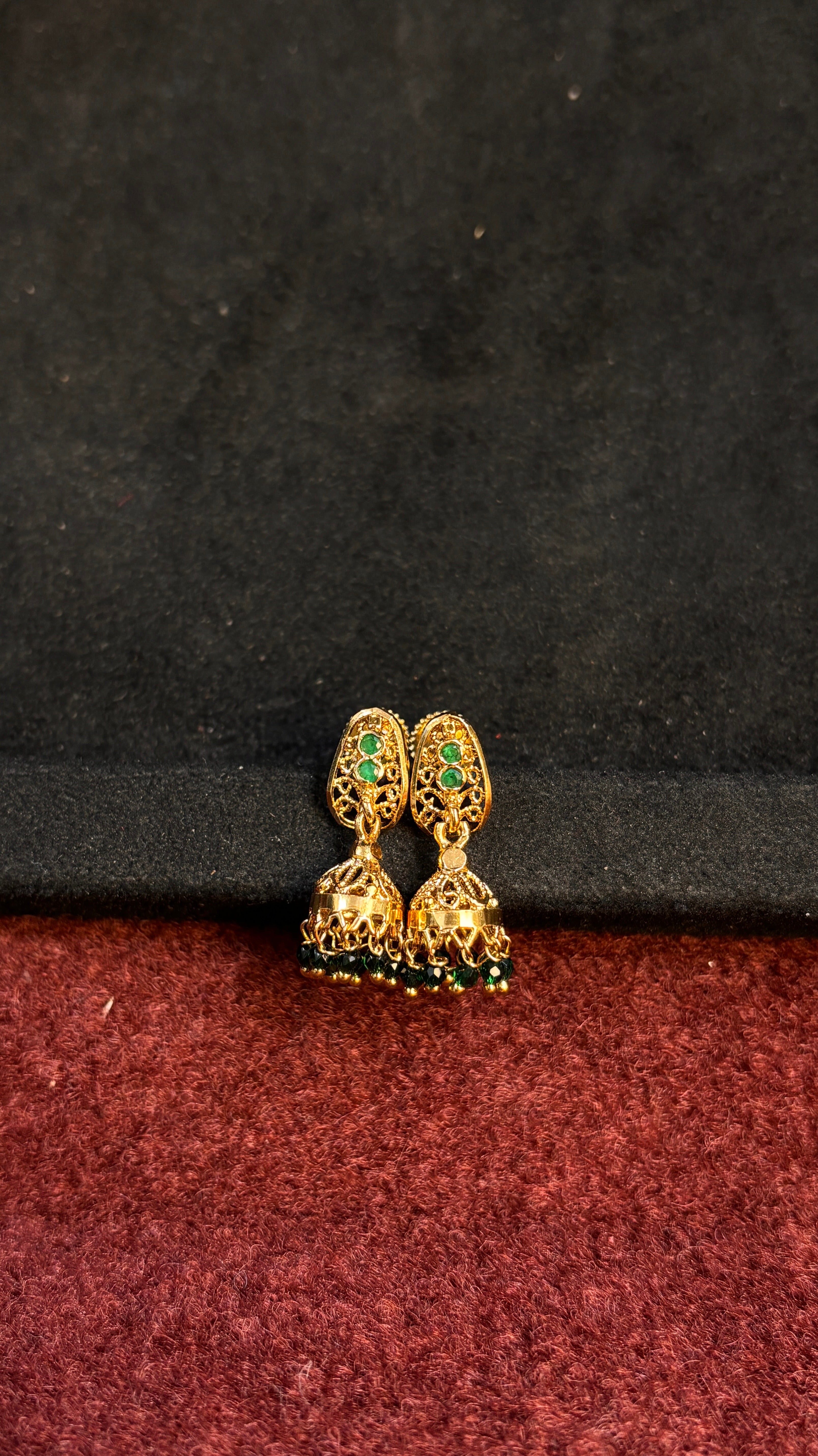 Green Jhumka SRJER97