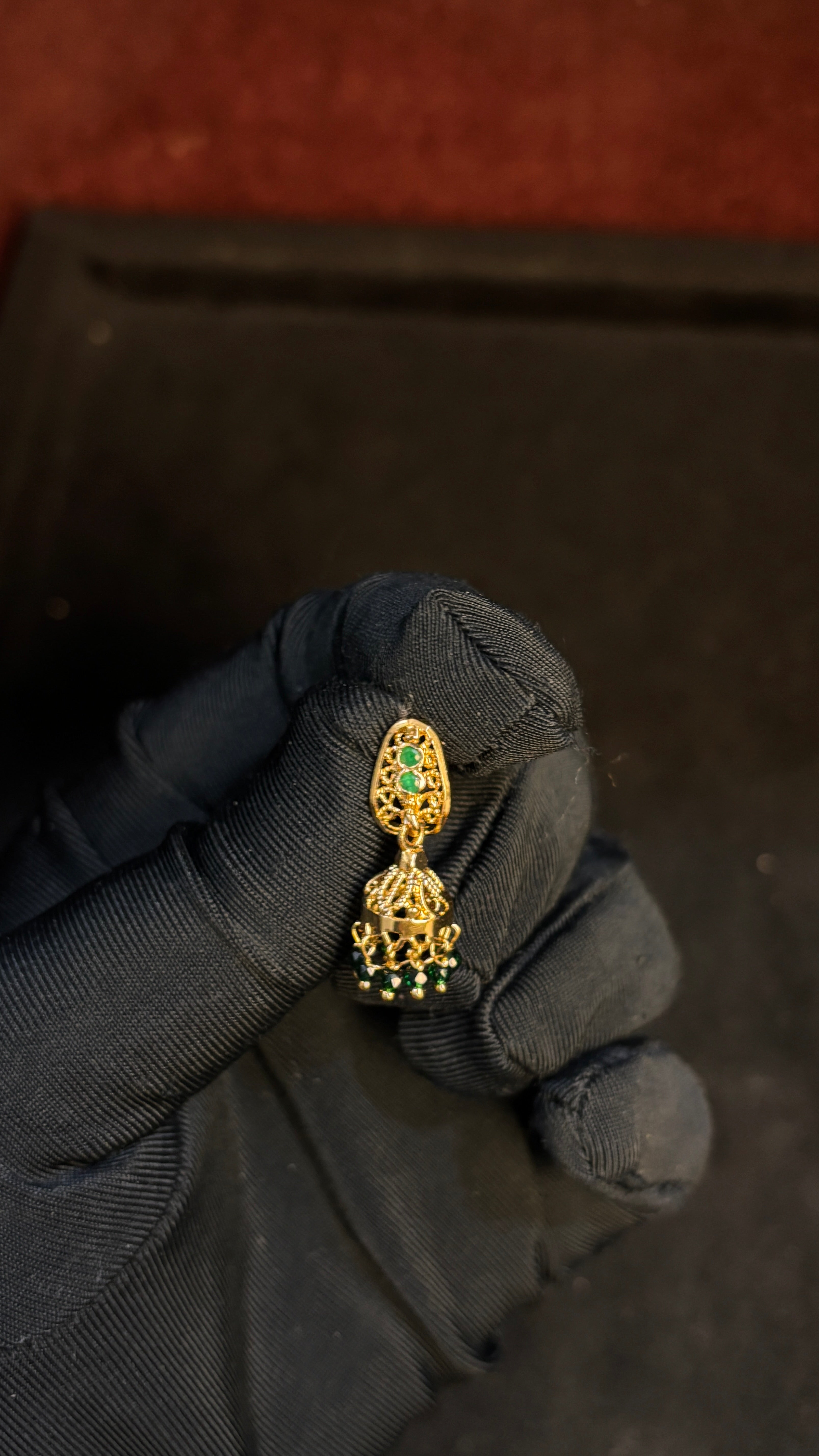 Green Jhumka SRJER97