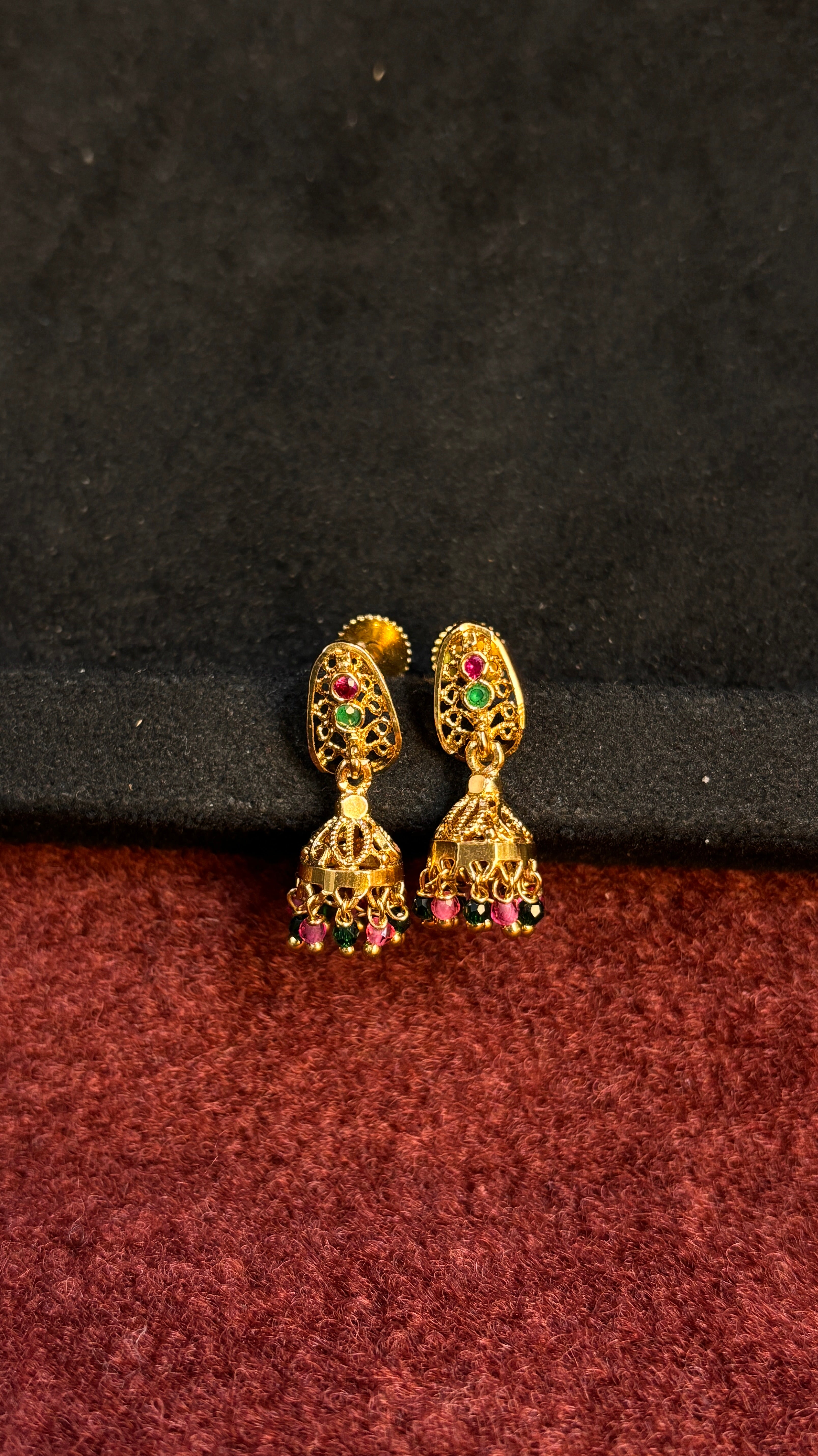 Multi Stone Jhumka SRJER98