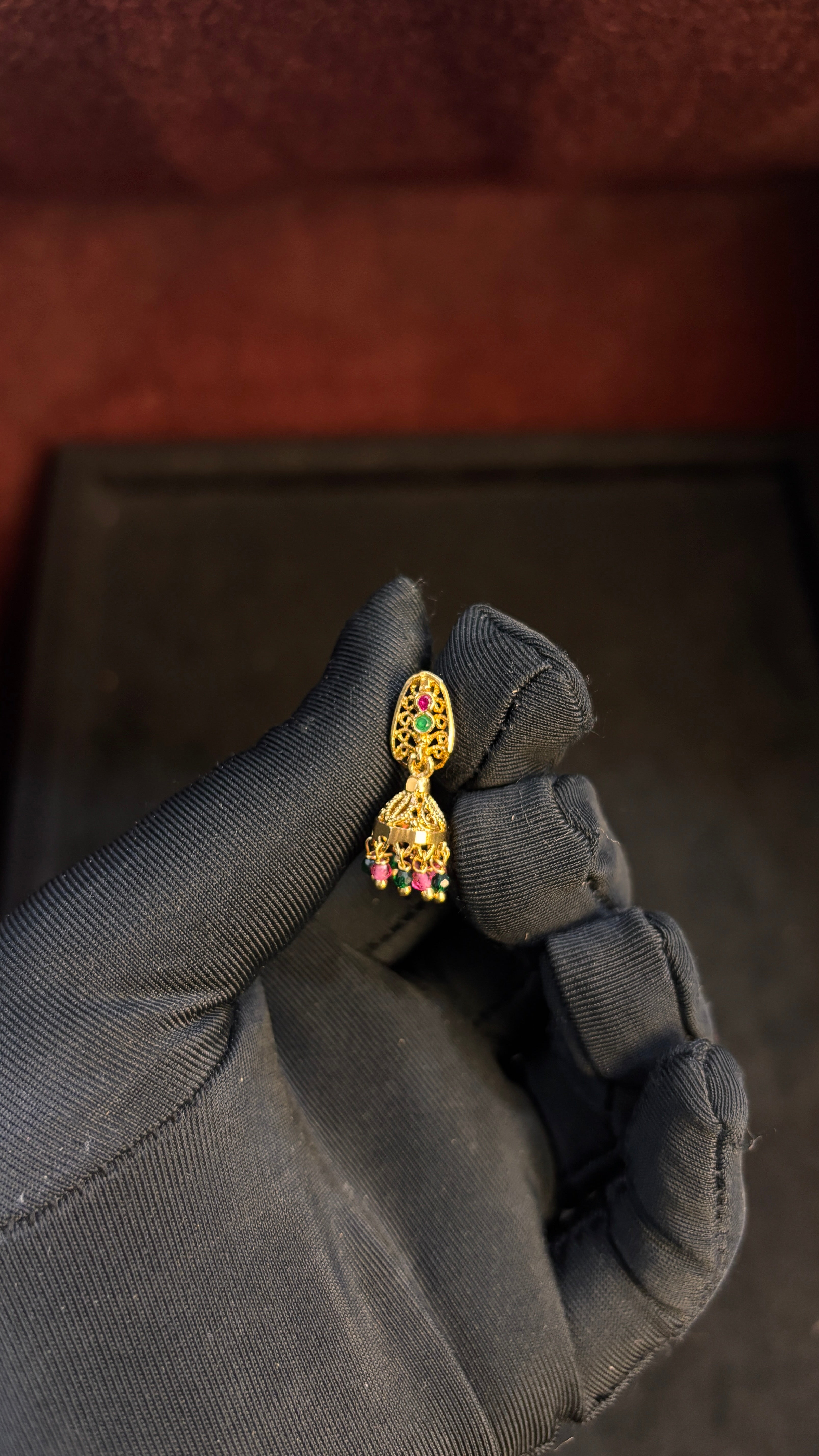 Multi Stone Jhumka SRJER98