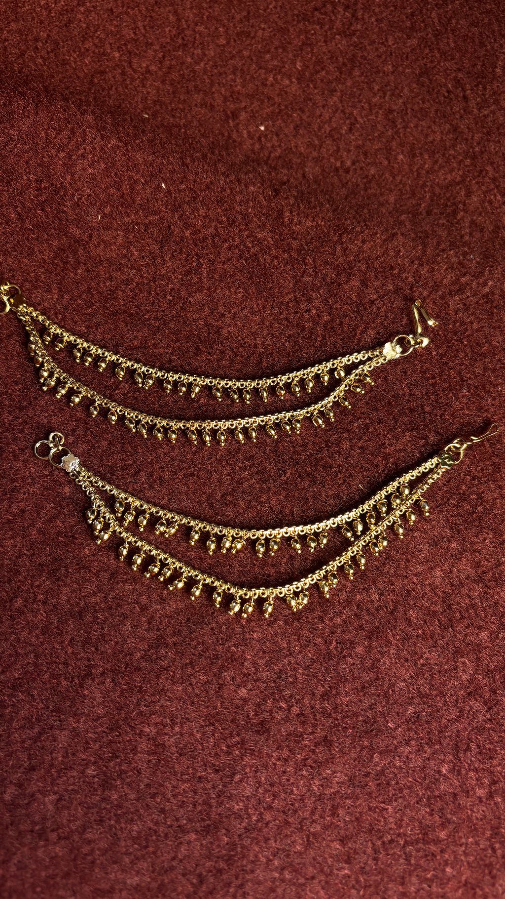 2 Line Gold Beads Chempaswaralu SRJCS06