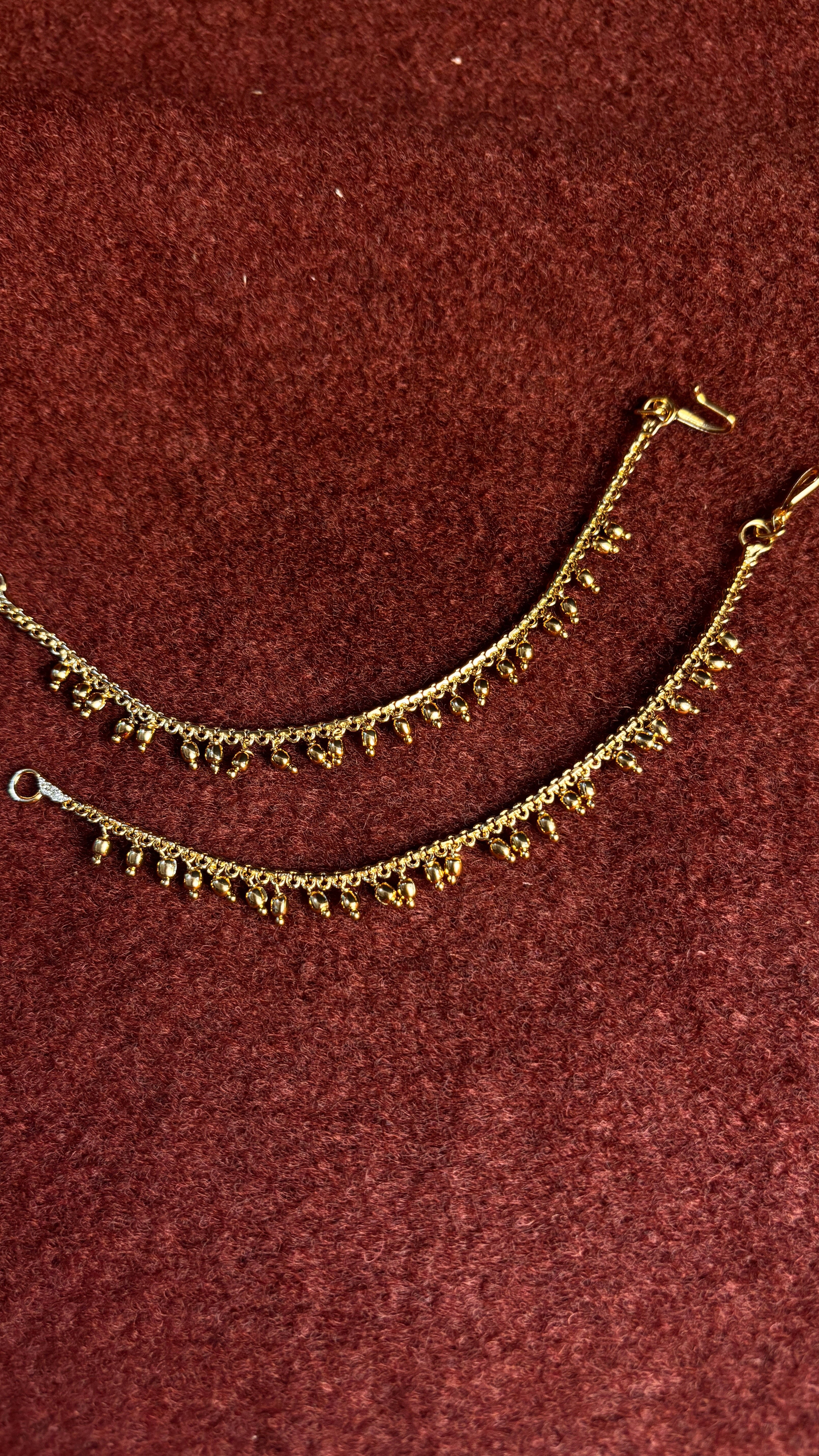 Single Line Gold Beads Chempaswaralu SRJCS07