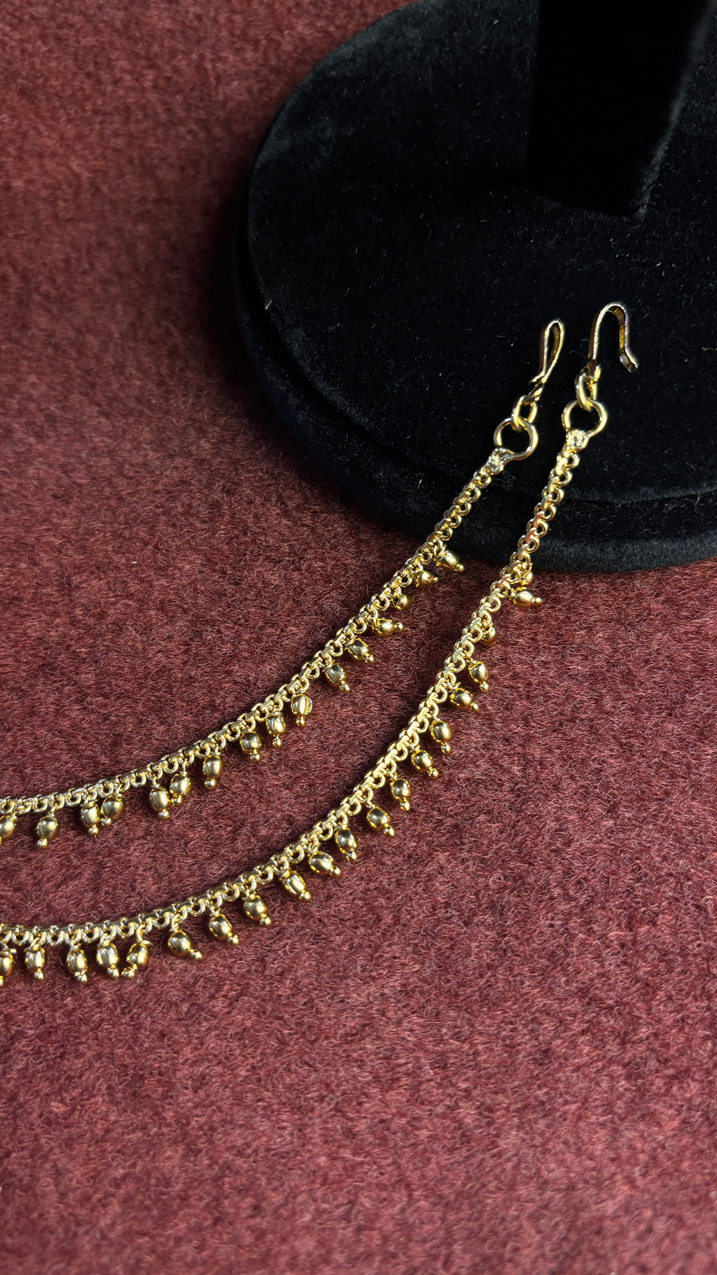 Single Line Gold Beads Chempaswaralu SRJCS07