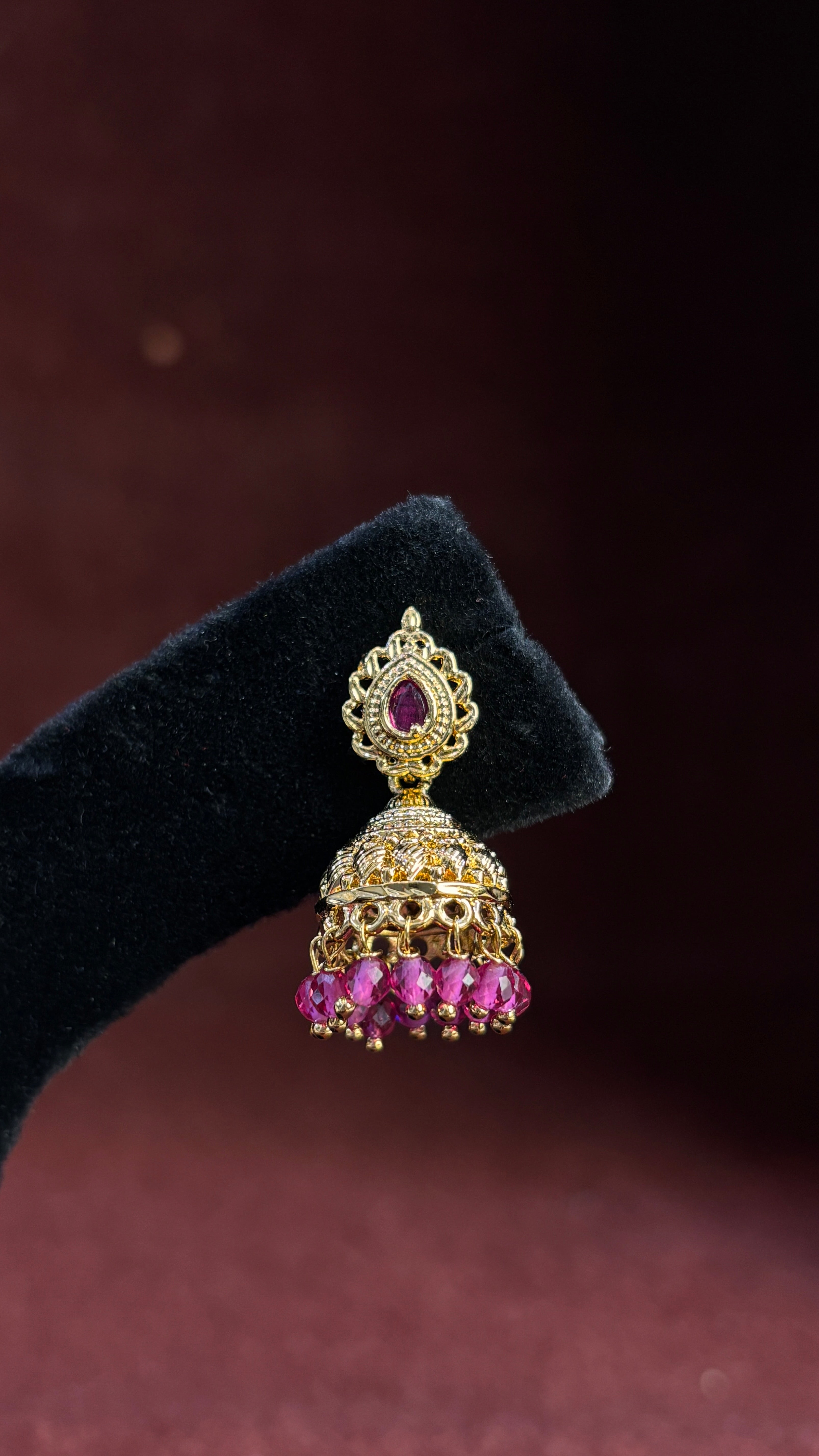 Pink Jhumka SRJER299