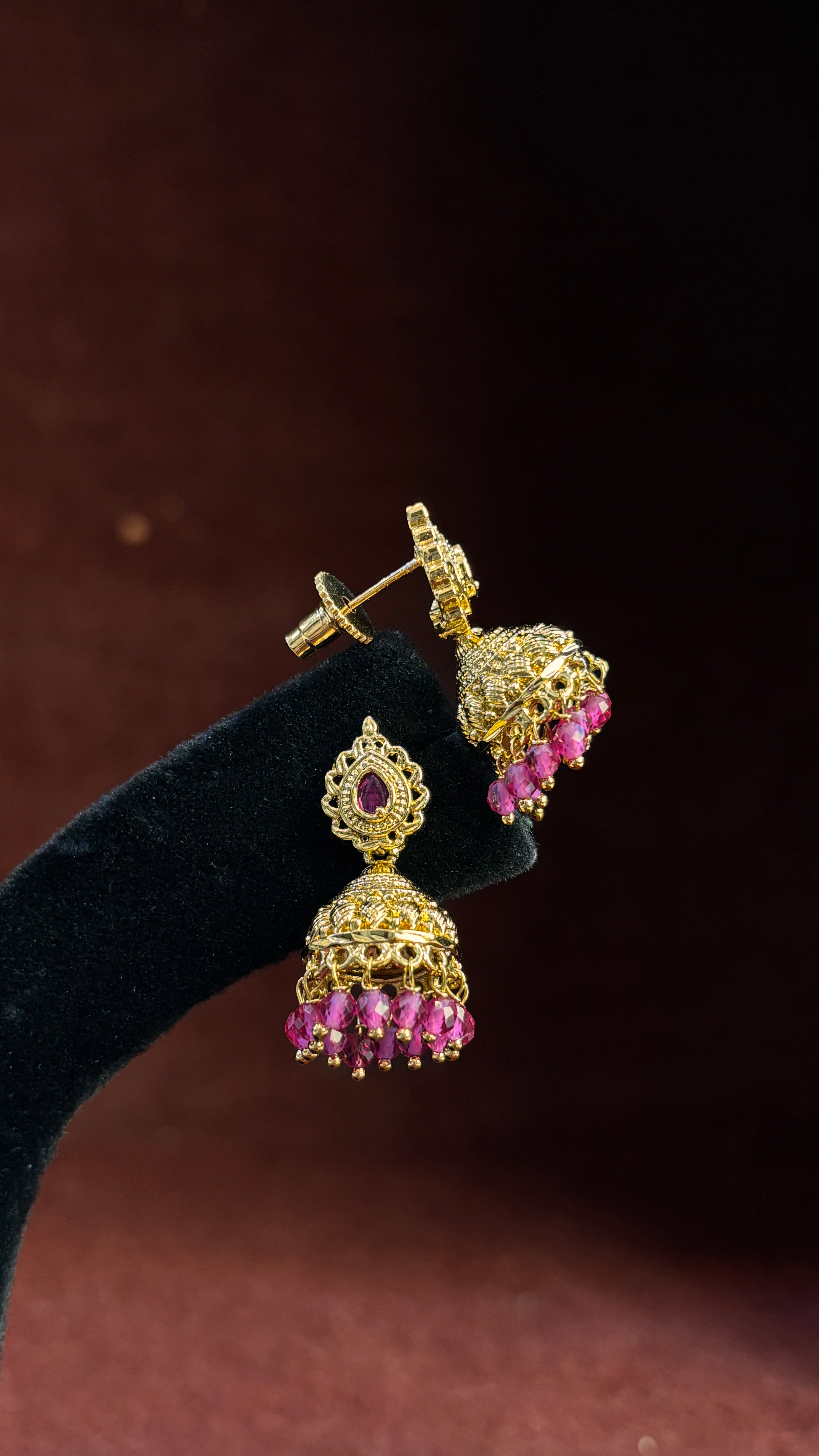 Pink Jhumka SRJER299