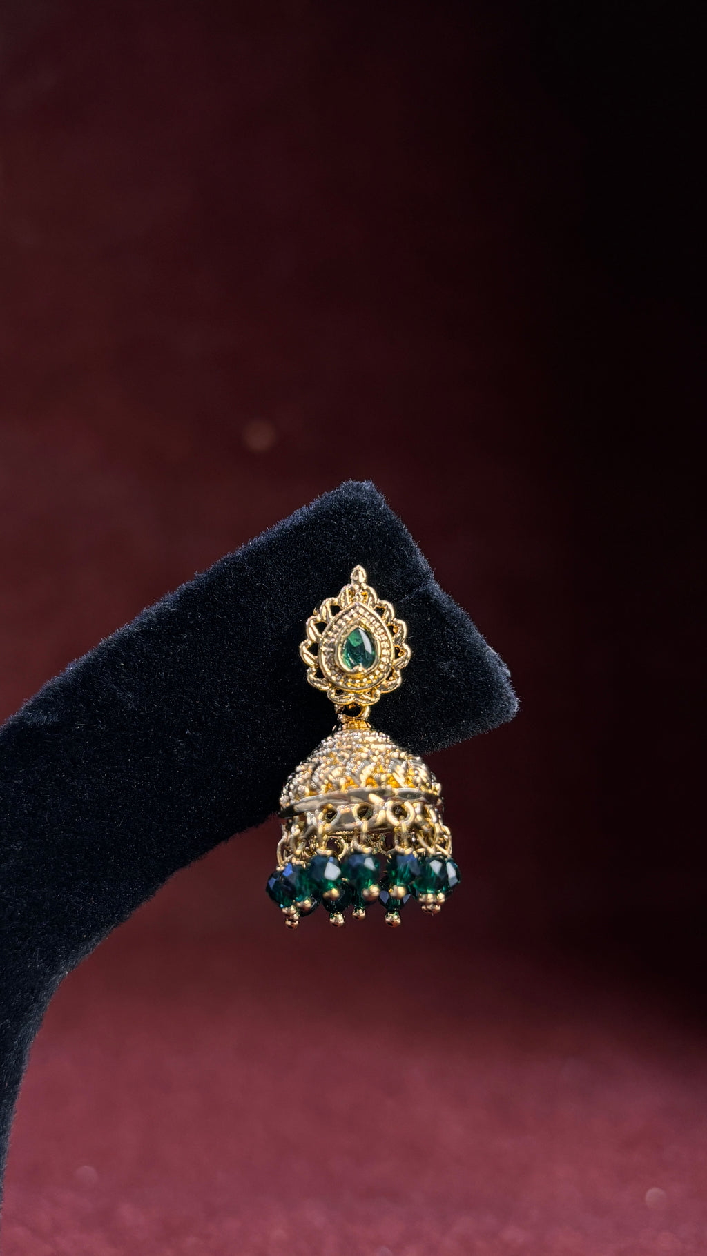 Green Jhumka SRJER299