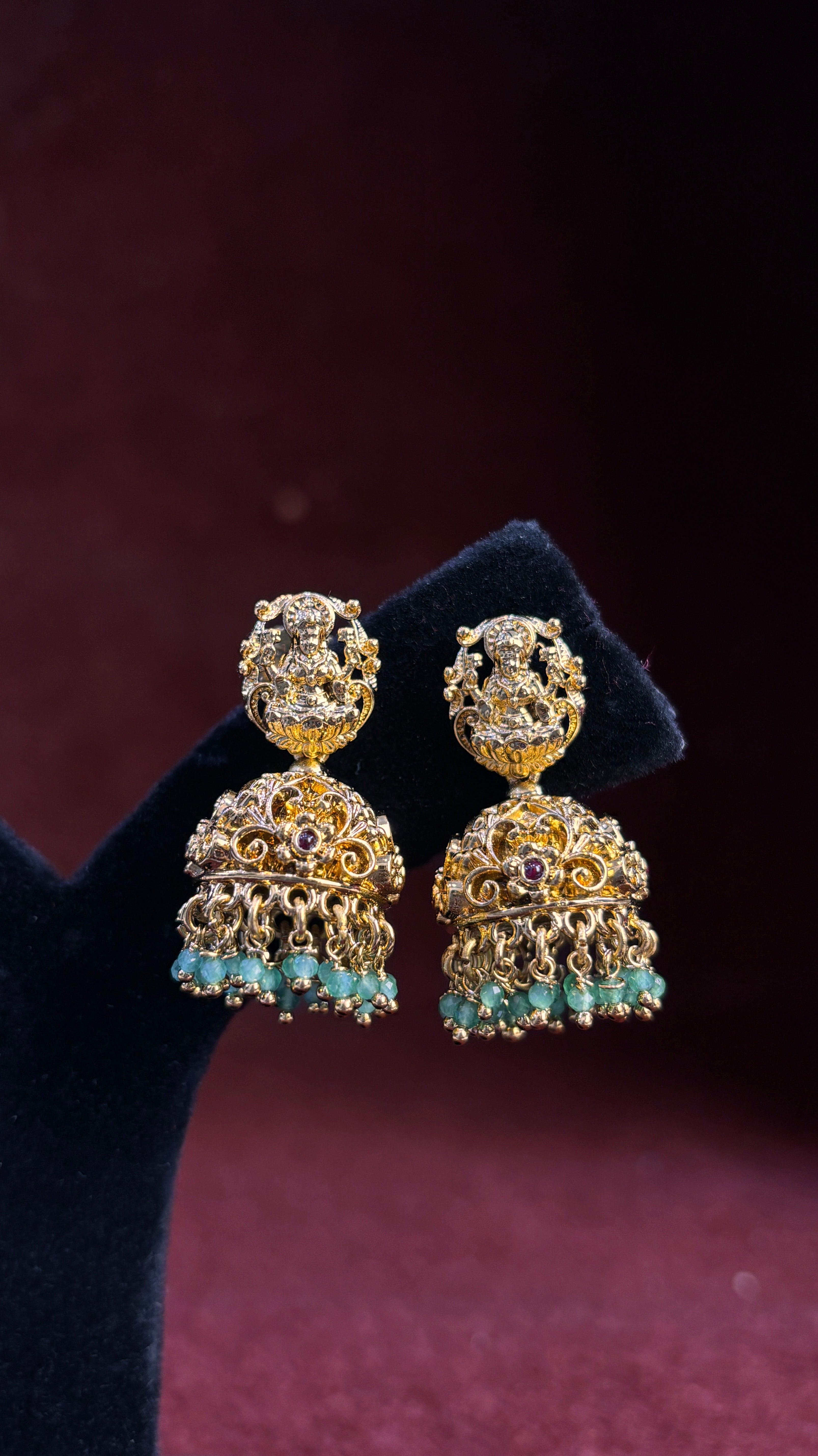 Sea Green Jhumka SRJER490