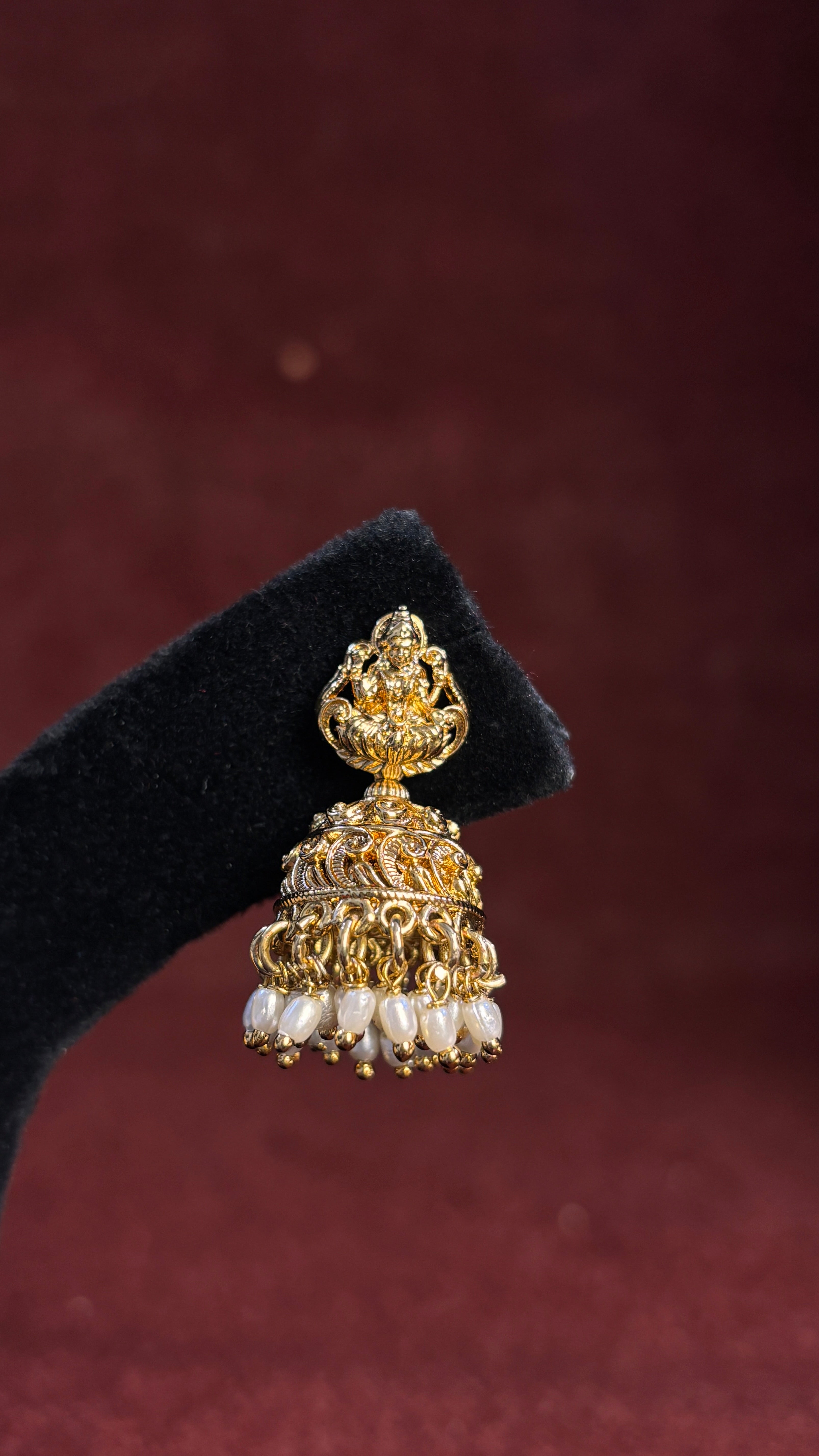 Pearl Nakshi Jhumka SRJER490