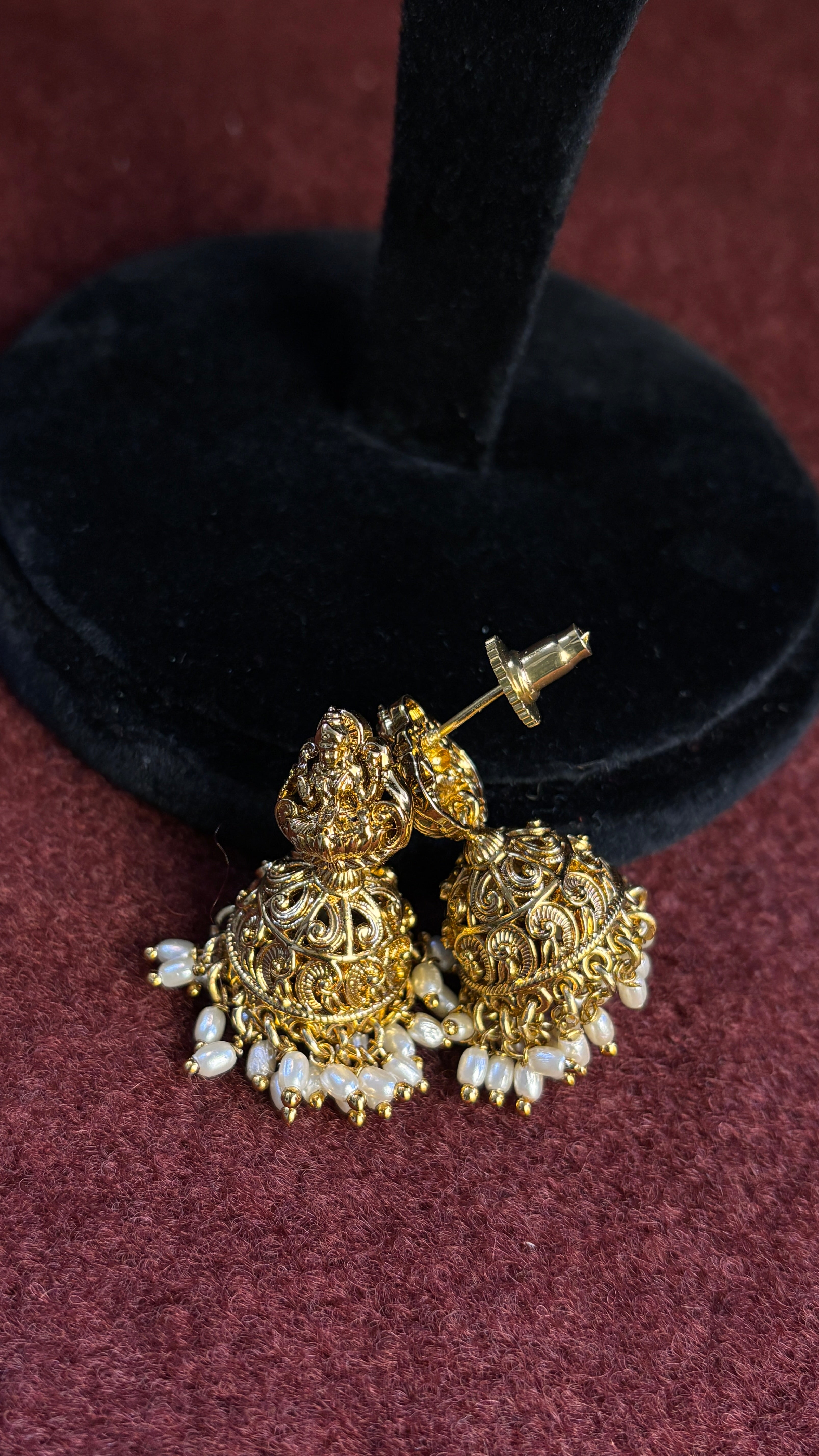 Pearl Nakshi Jhumka SRJER490