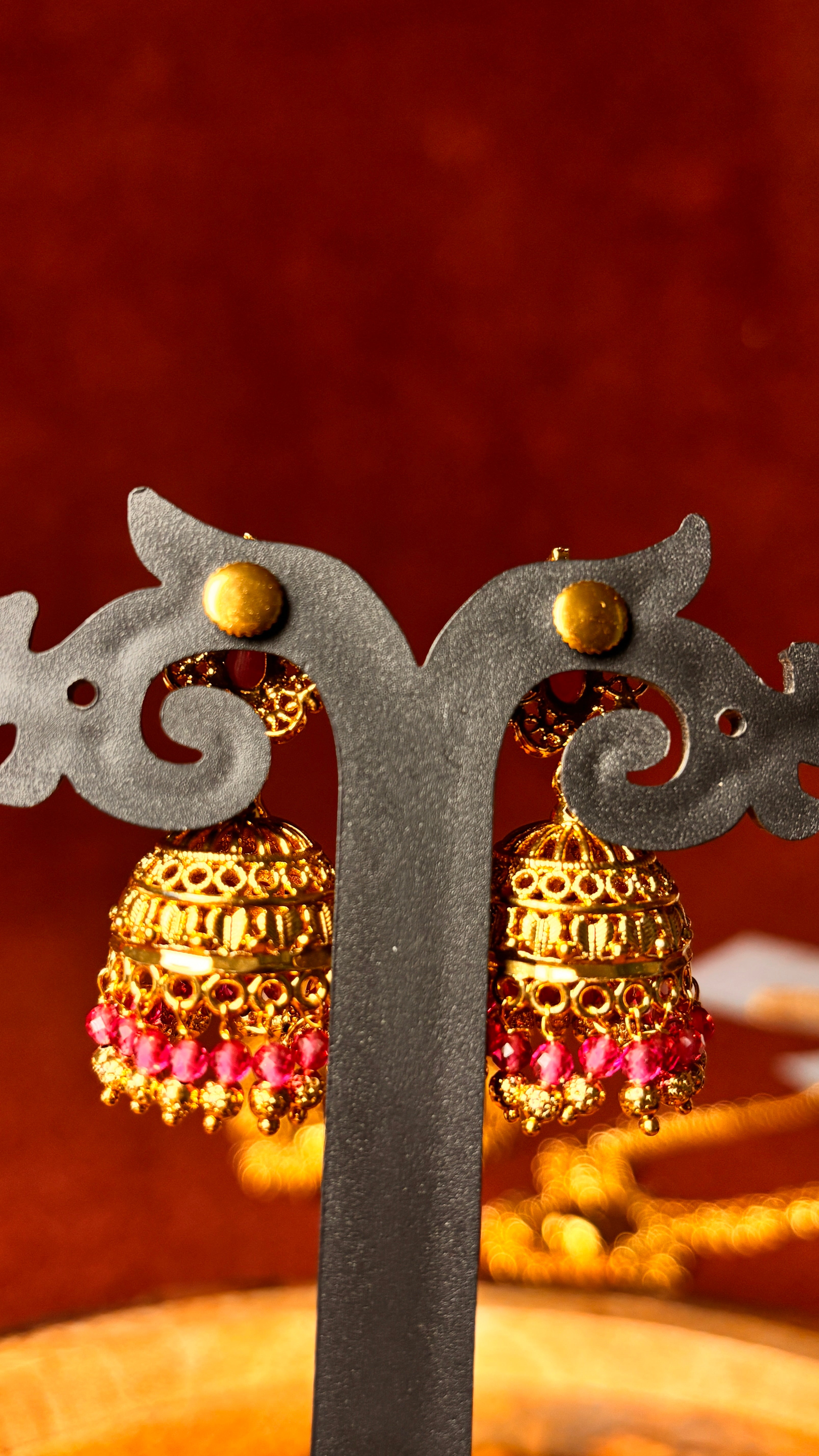 Pink Jhumka SRJER128