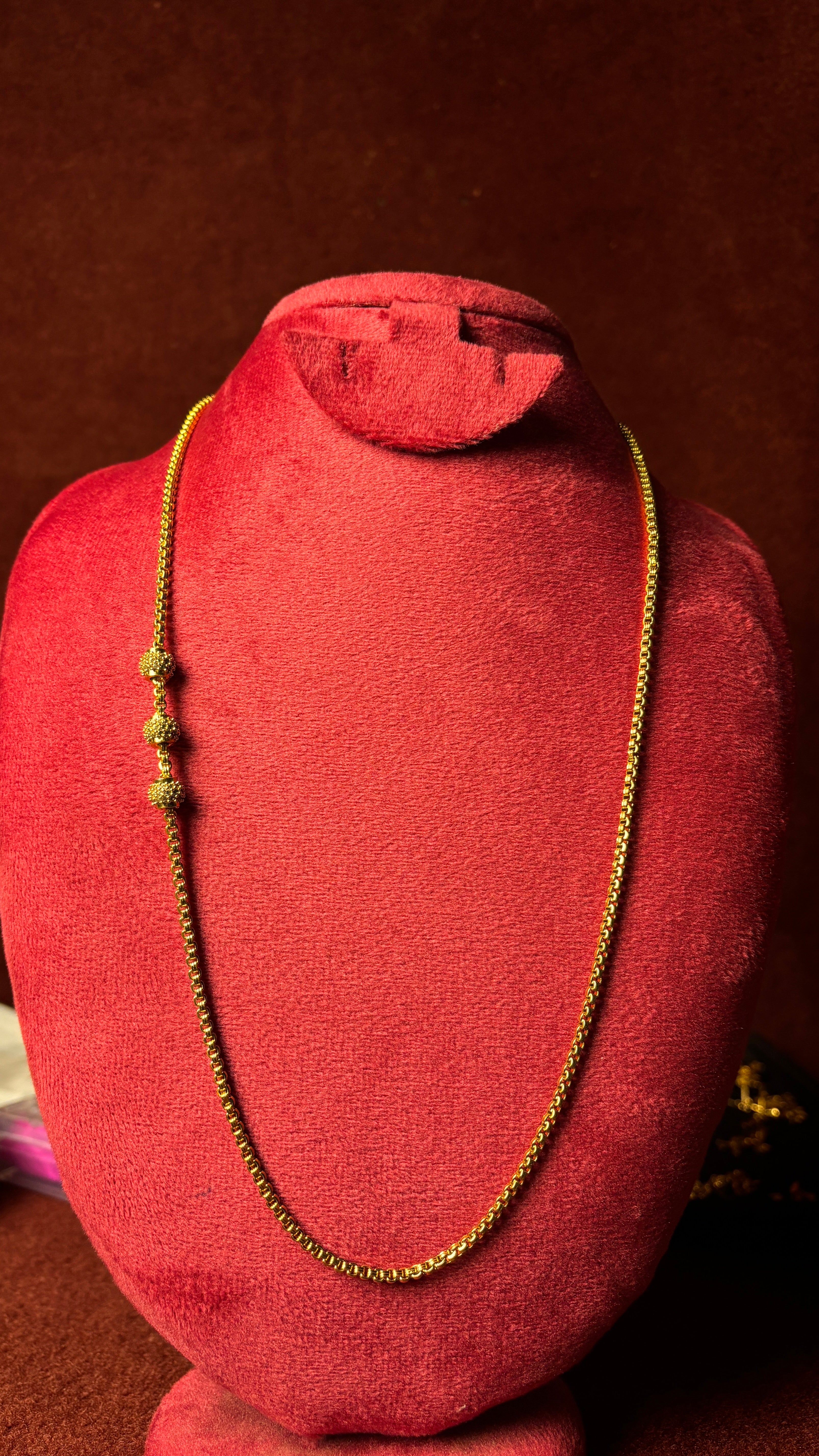 Bharathi White Cz Ball Chain SRJTH52