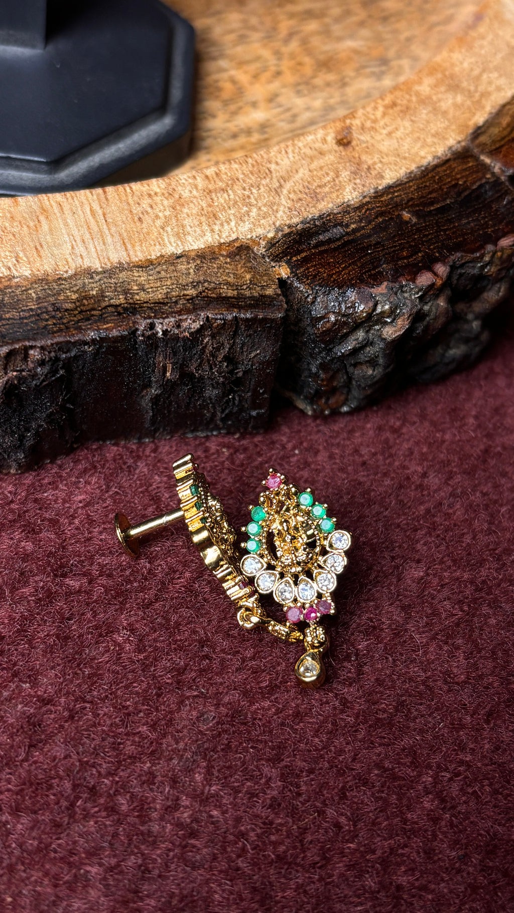 Laxmi Mata Litic Studs SRJER135