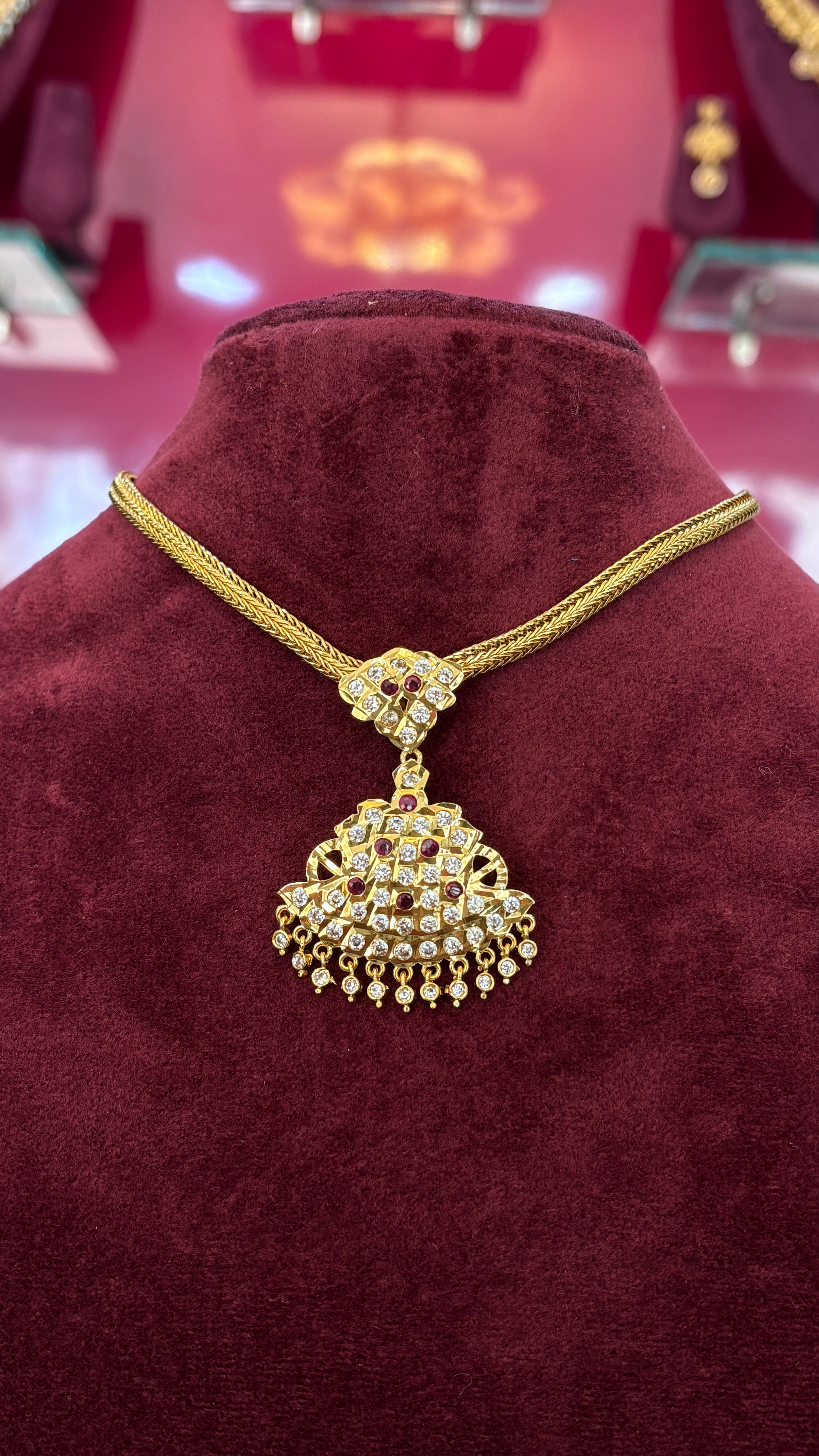 Uncut Pink Naan Patti SRJNP599