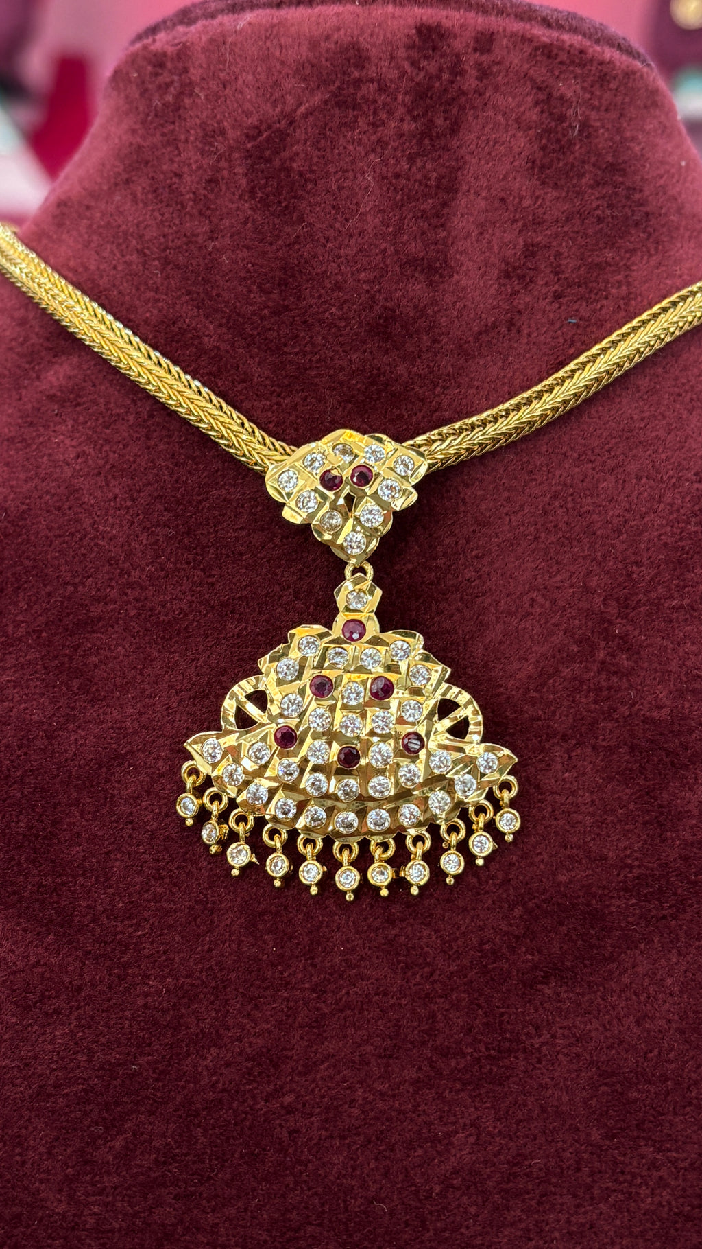 Uncut Pink Naan Patti SRJNP599