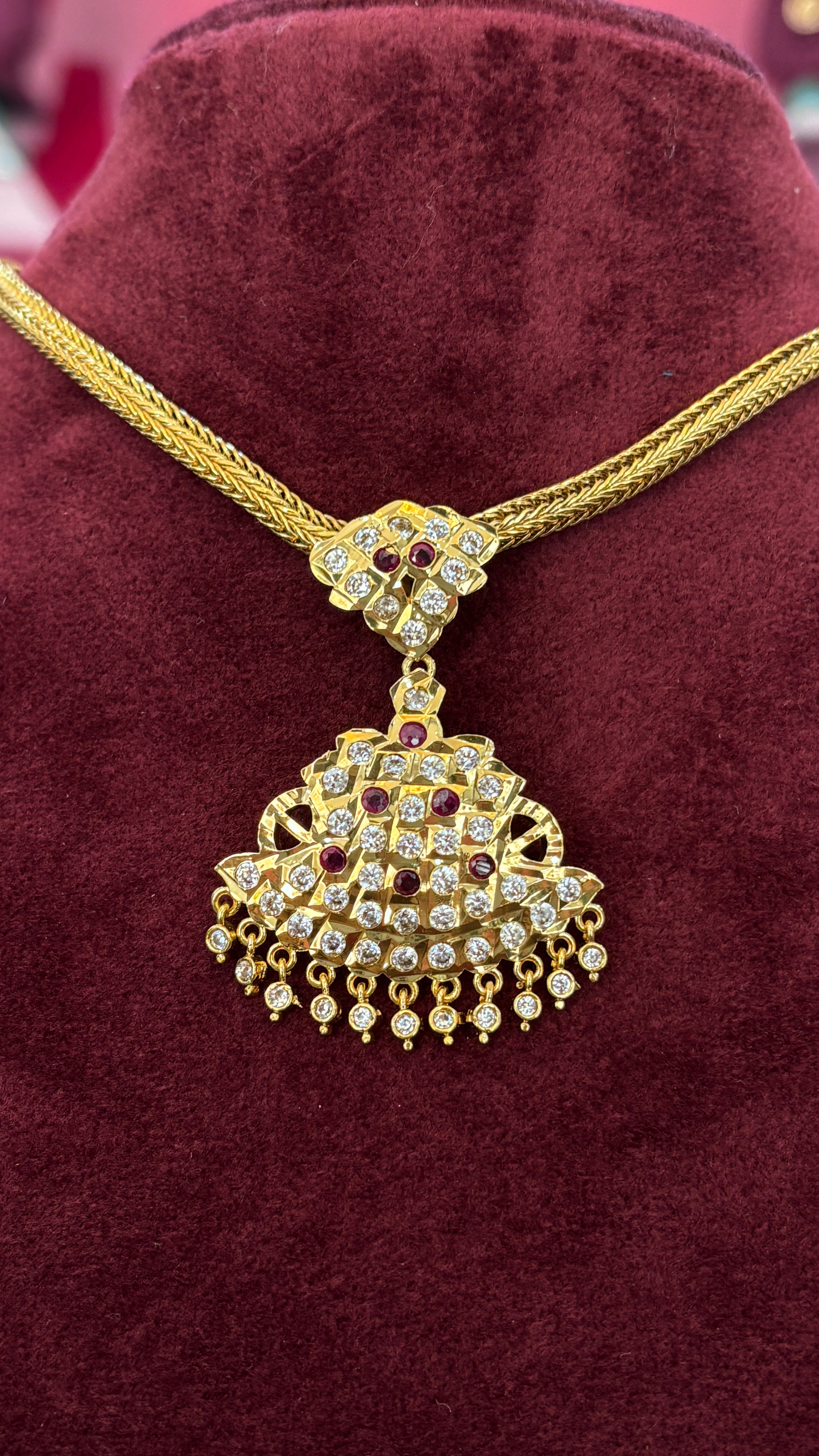 Uncut Pink Naan Patti SRJNP599