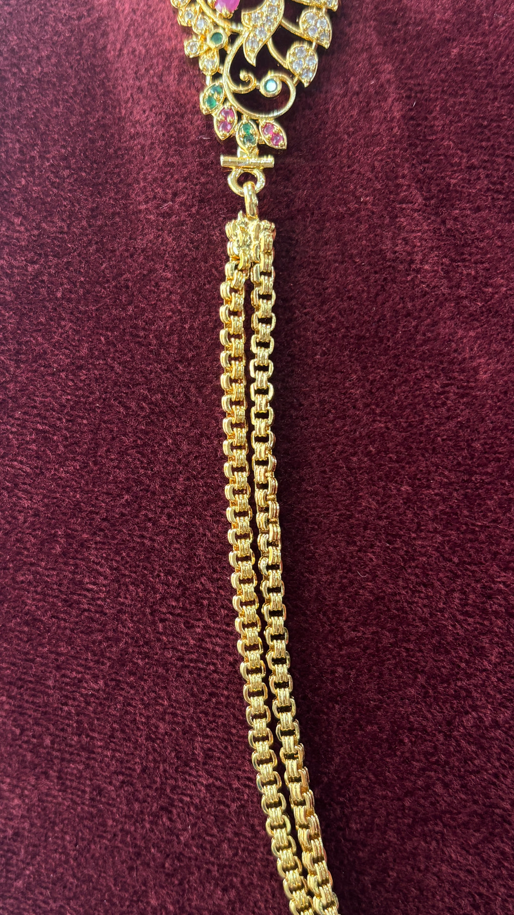 2Line Bharathi Locket Chain SRJTH51