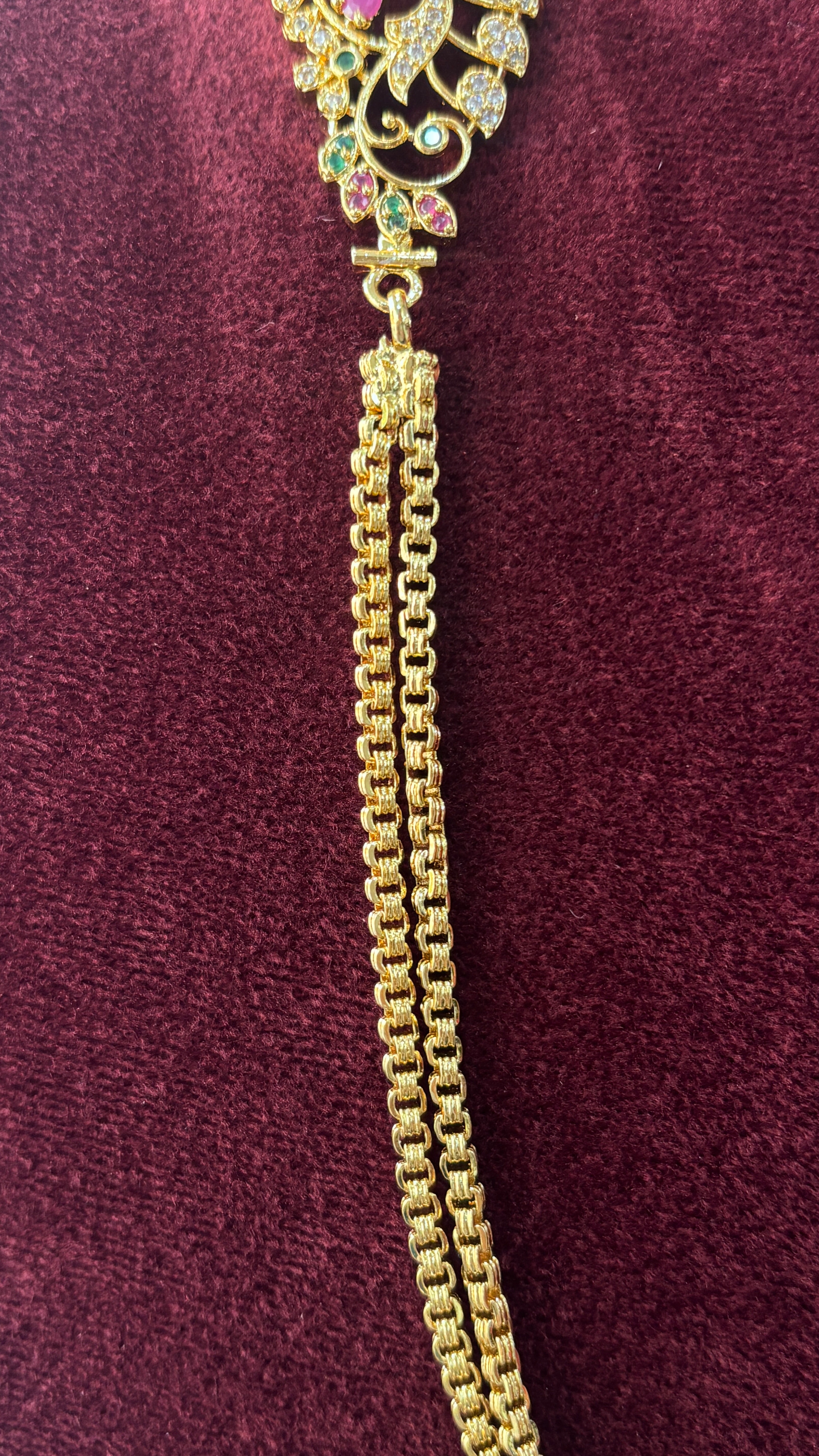 2Line Bharathi Locket Chain SRJTH51