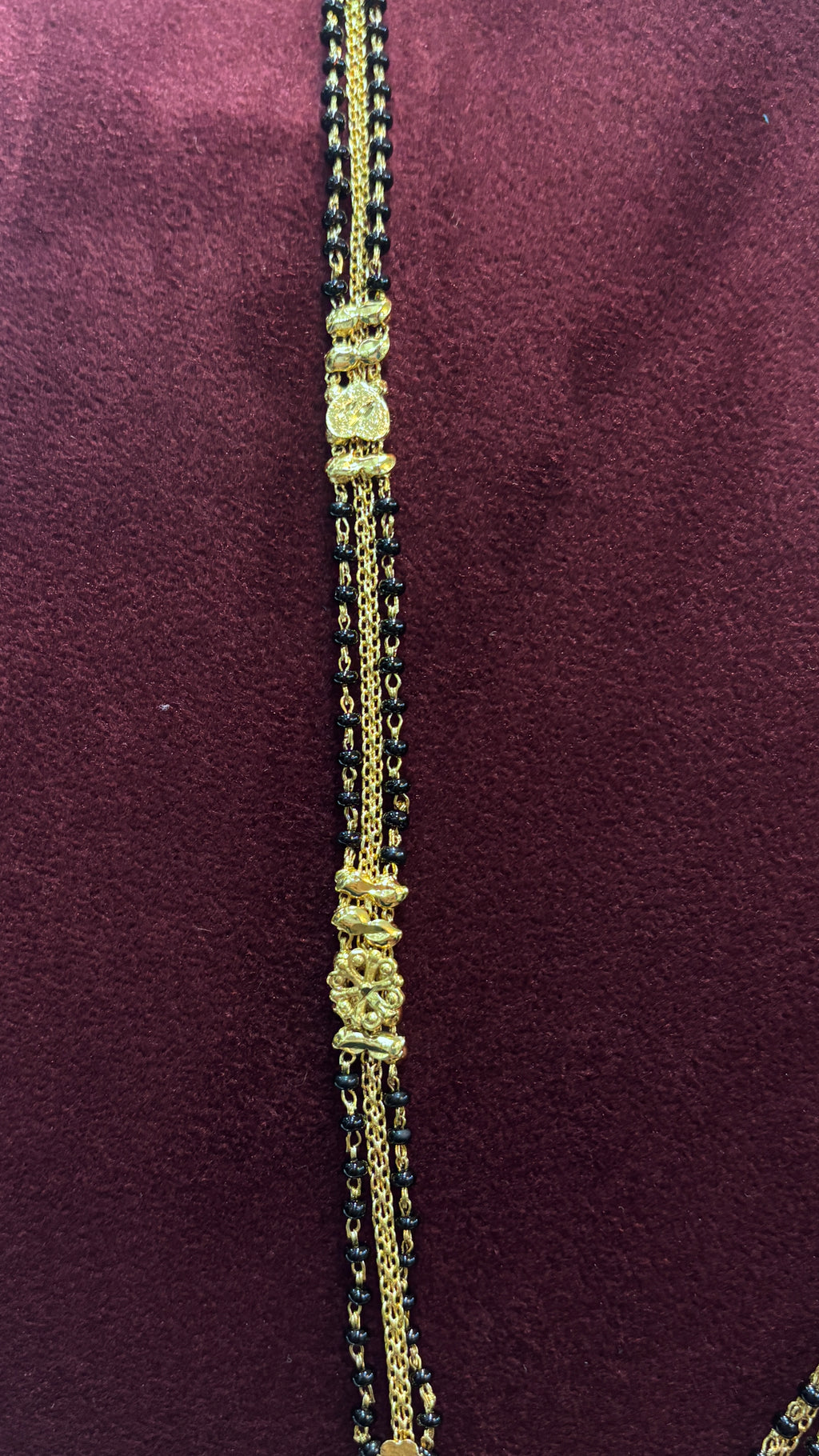 Enamel Patti Black Beads SRJLBB16