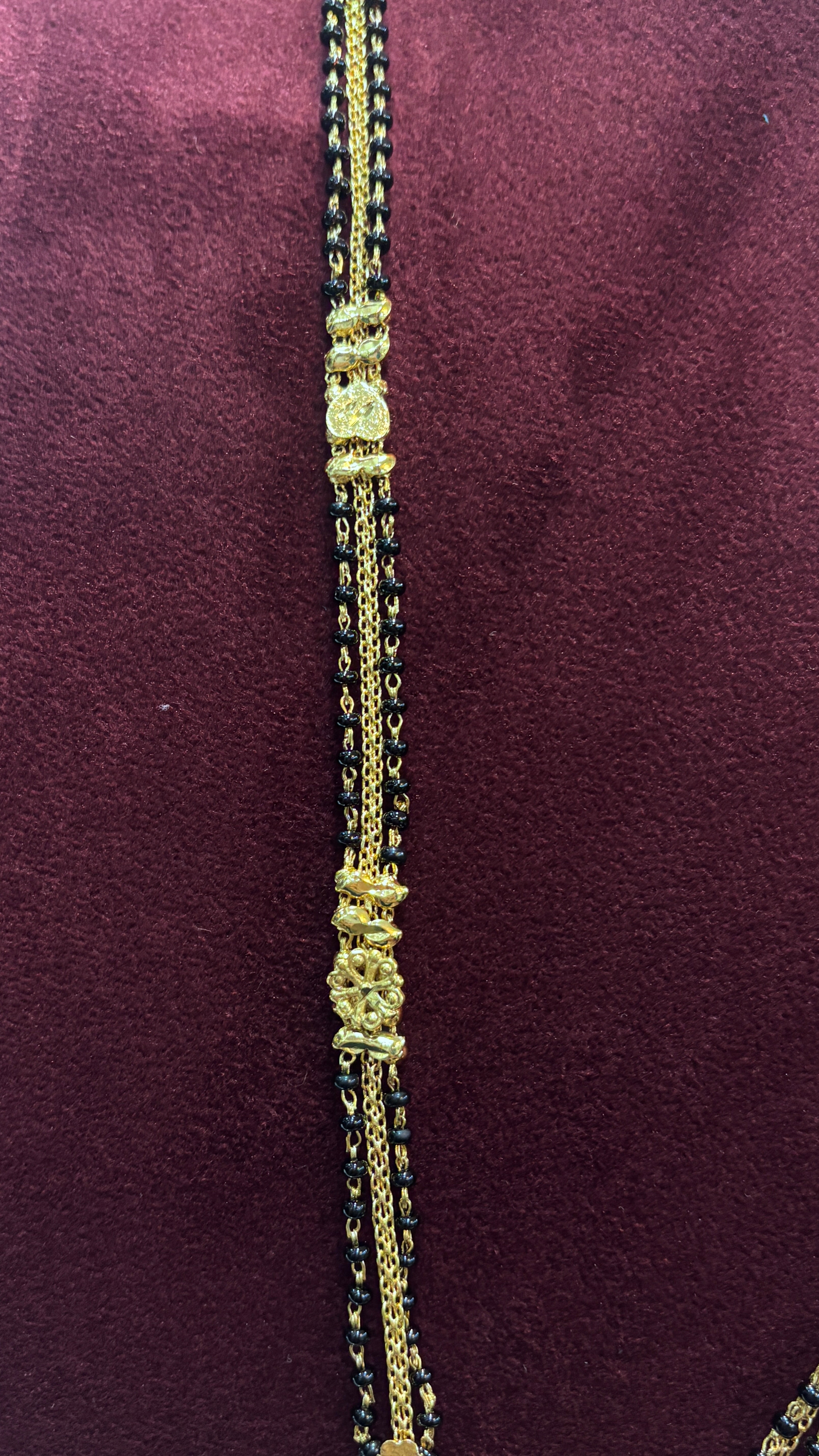 Enamel Patti Black Beads SRJLBB16