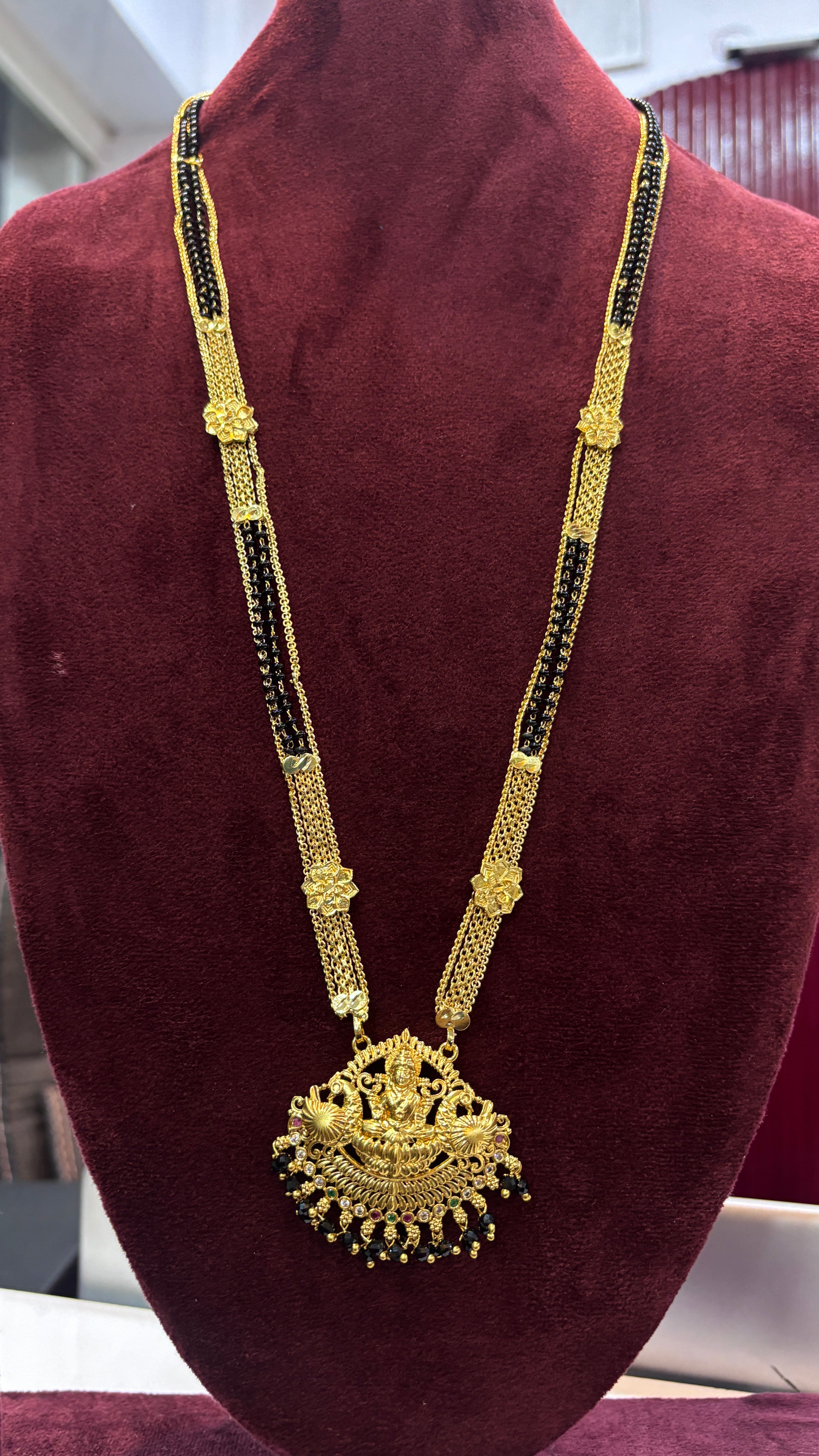 Laxmi Patti Black Beads SRJLBB30