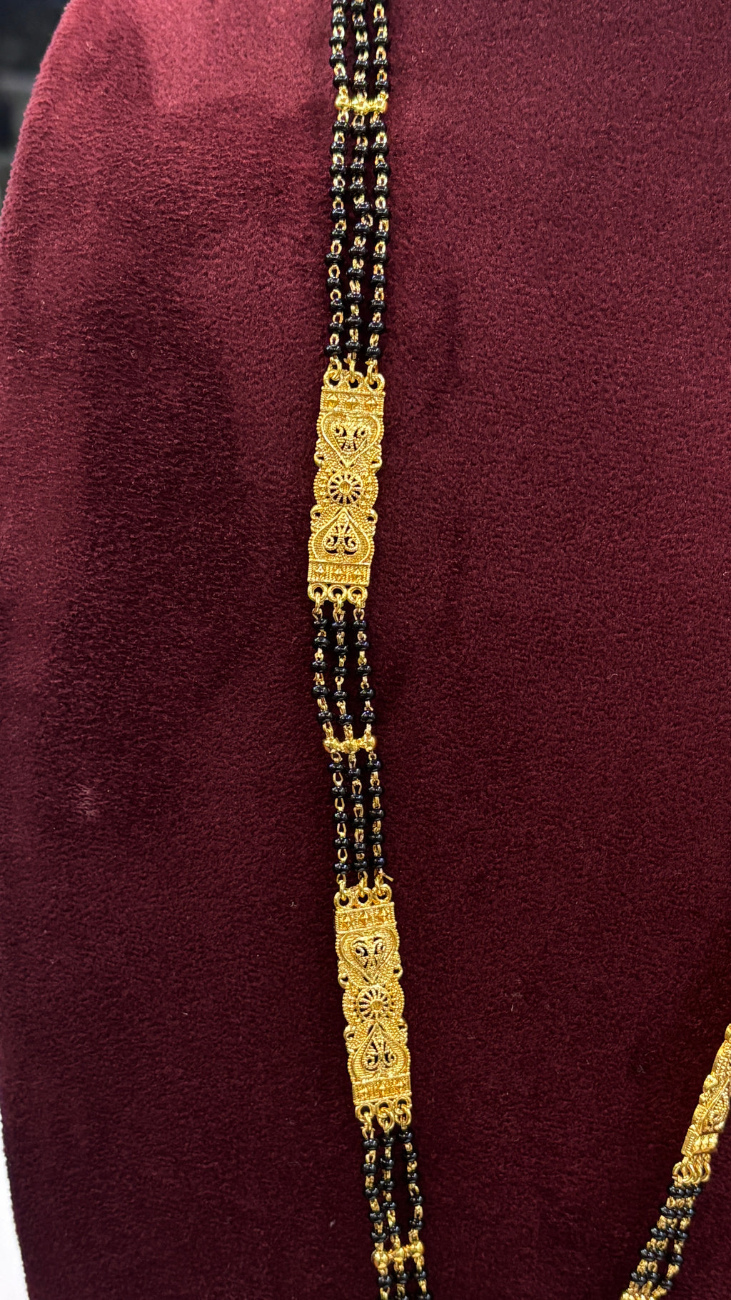 Patti Black Beads SRJLBB32