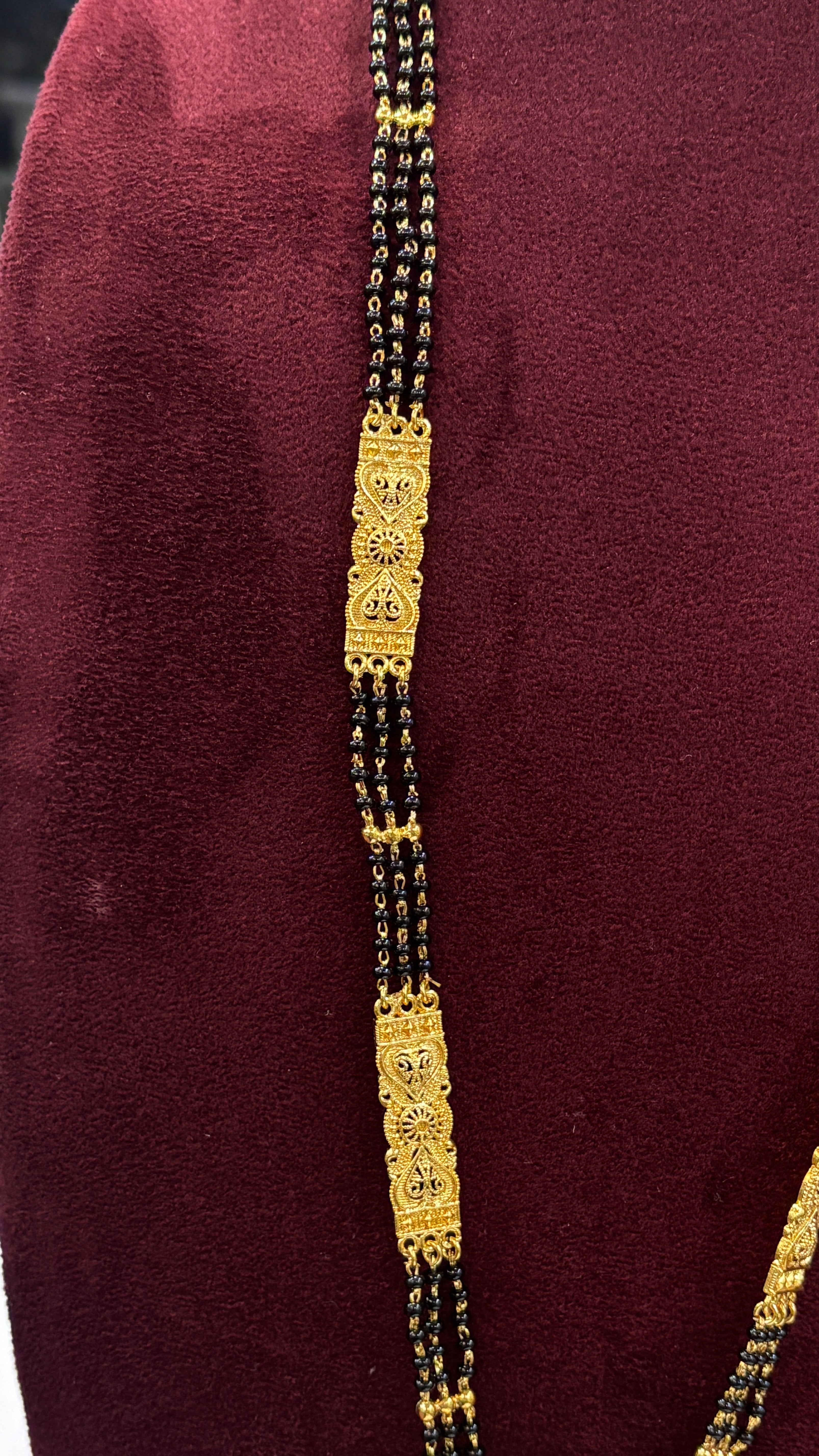 Patti Black Beads SRJLBB32
