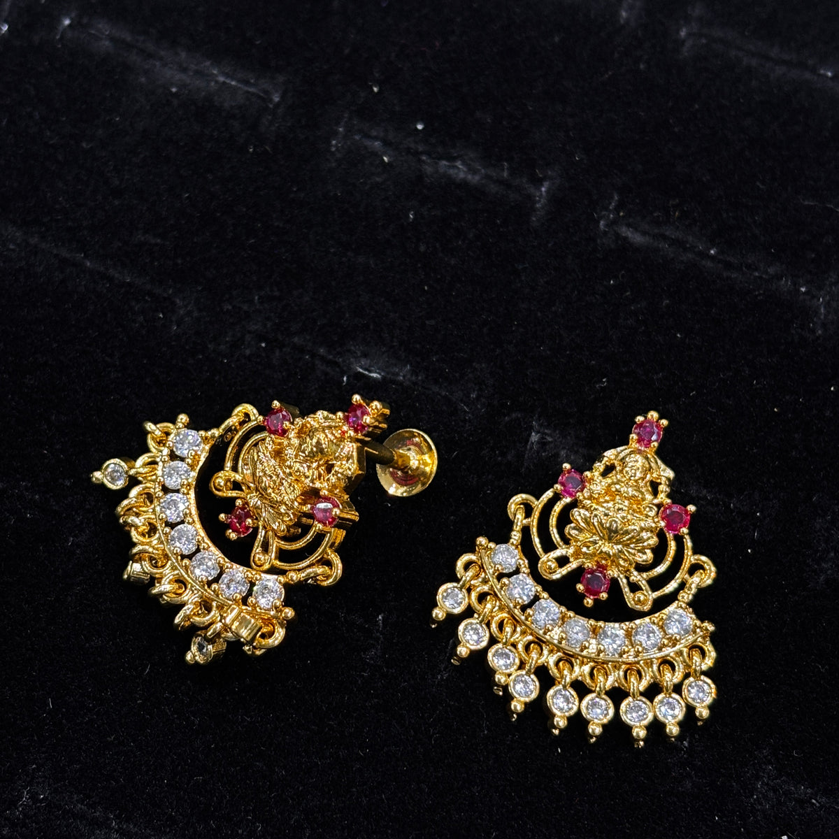 Laxmi Devi Stone Litic Studs  SRJER95