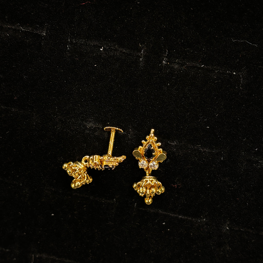 Cute Gold Jhumkas SRJER74