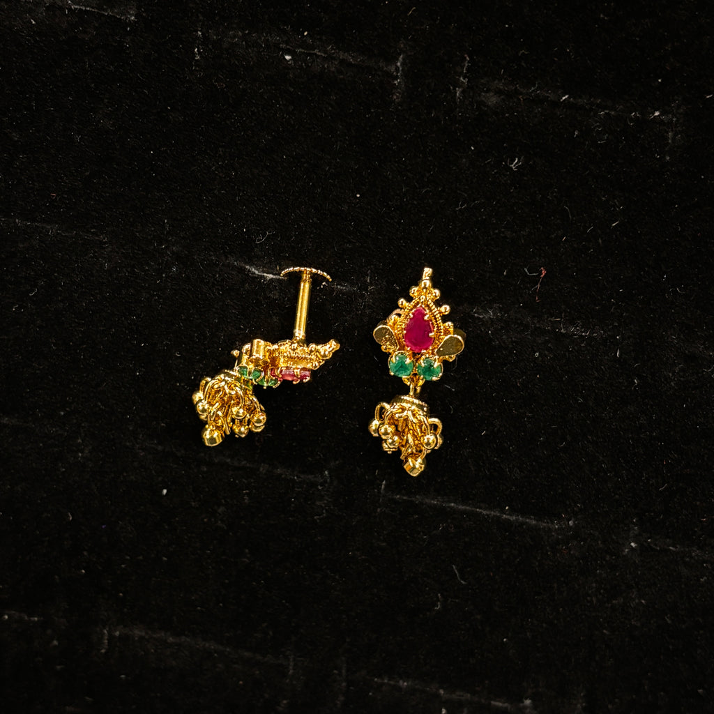 Cute Gold Jhumkas SRJER75