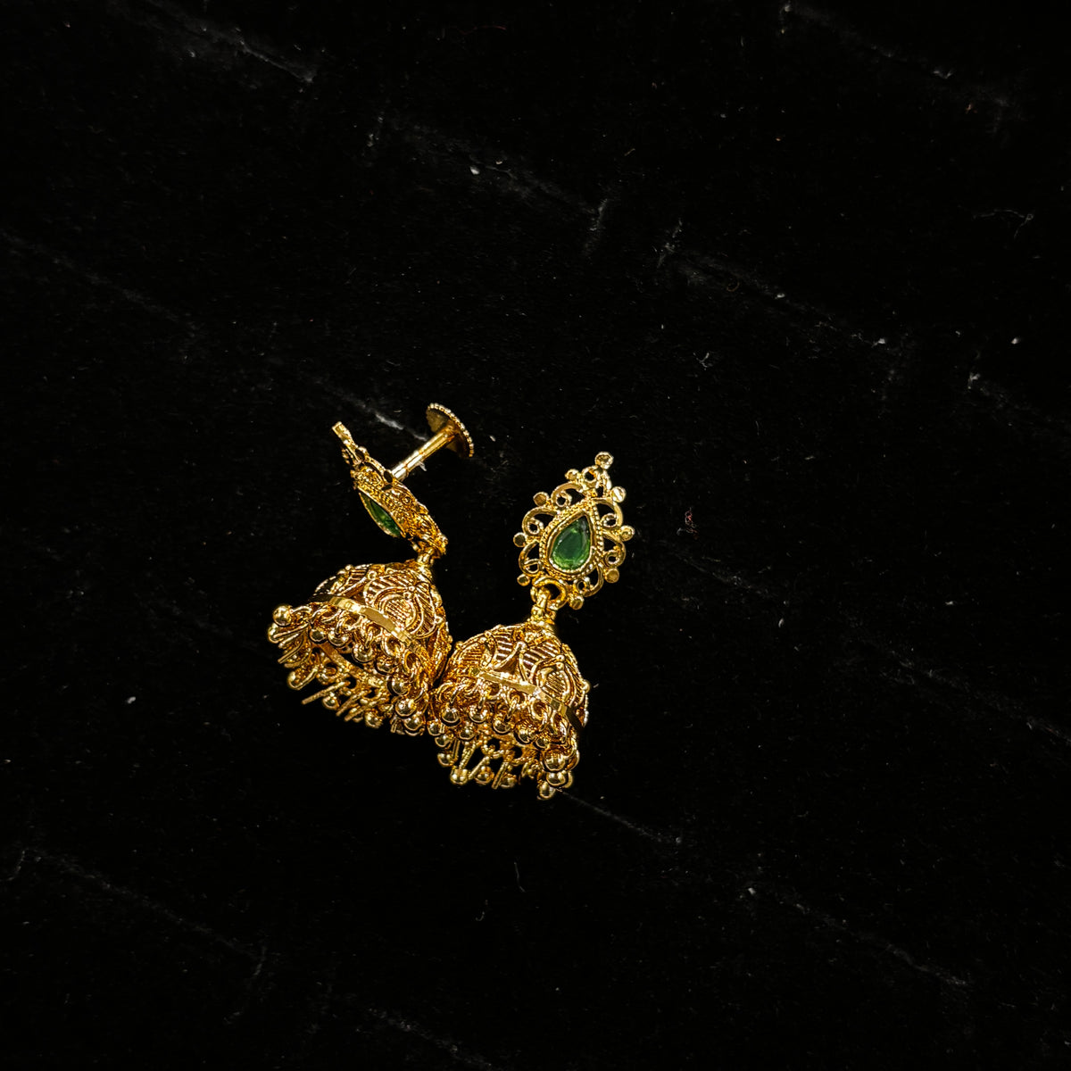 Green Jhumka SRJER77