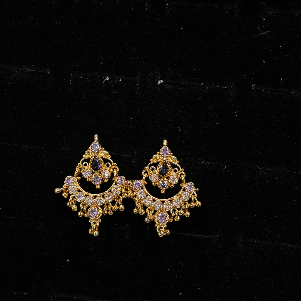 Black Stone Studs SRJER121
