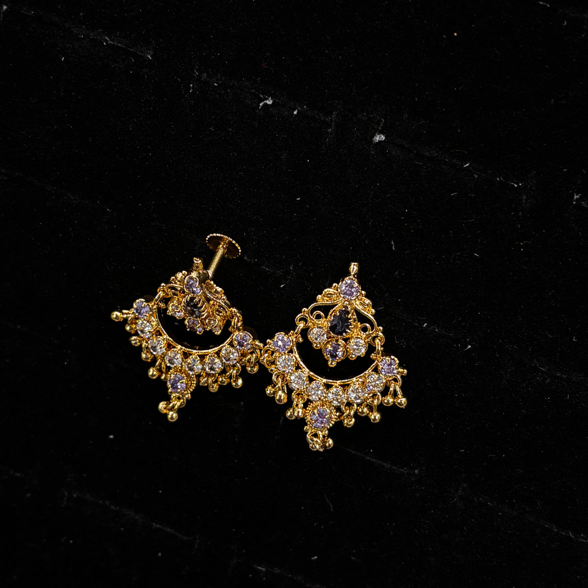 Black Stone Studs SRJER121